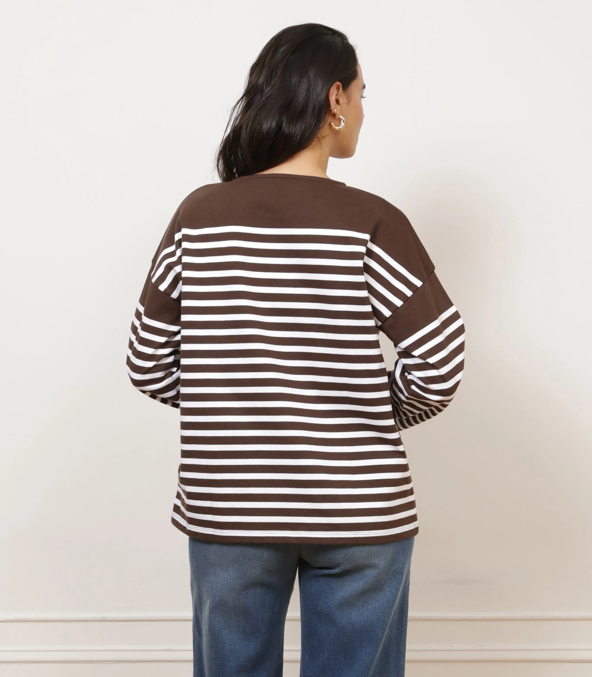 Marianne Stripe Breton Tee - Brown sold by Loup product image thumbnail 2