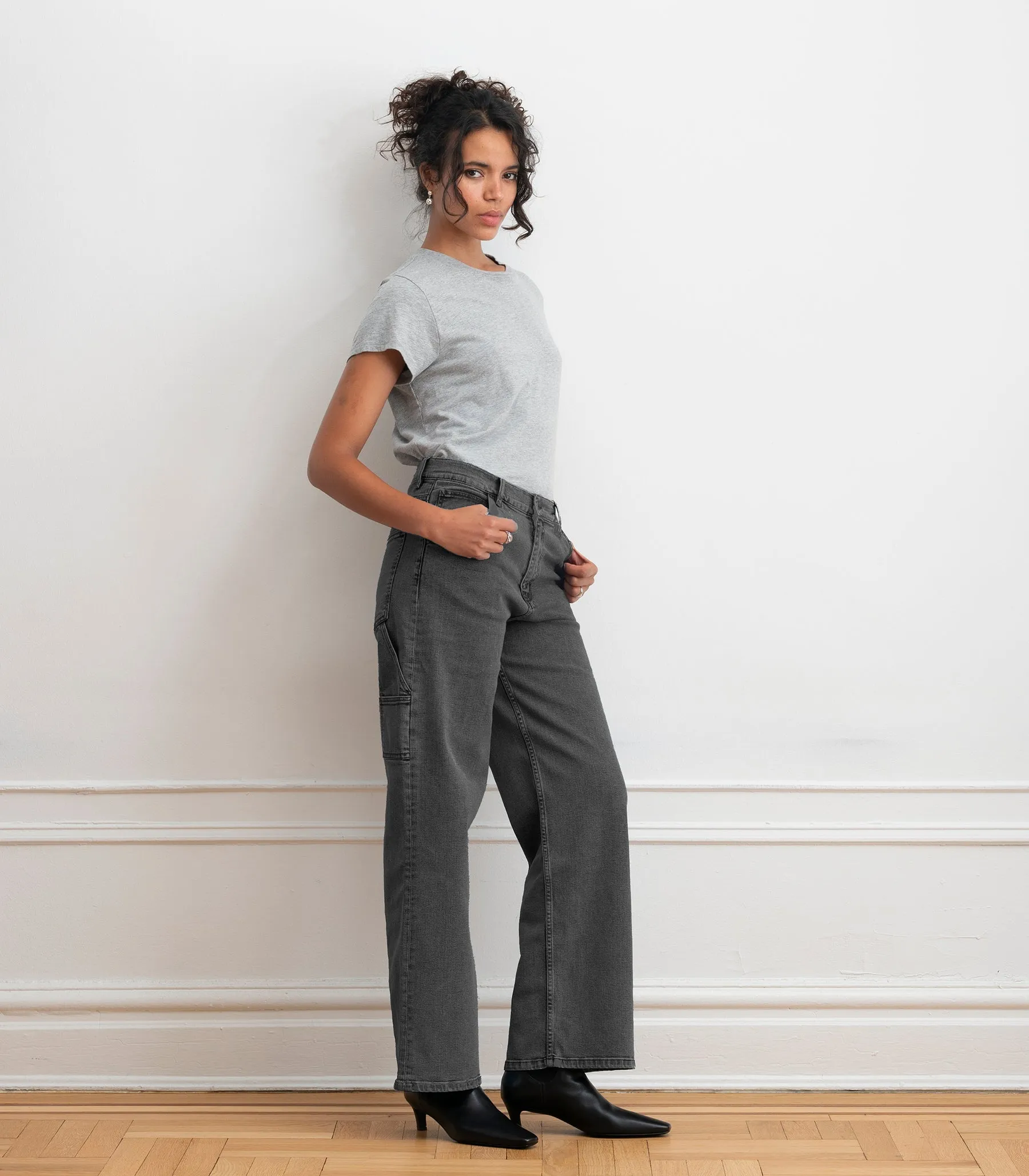 Quinn Utility Jeans - Gray sold by Loup product image thumbnail 3