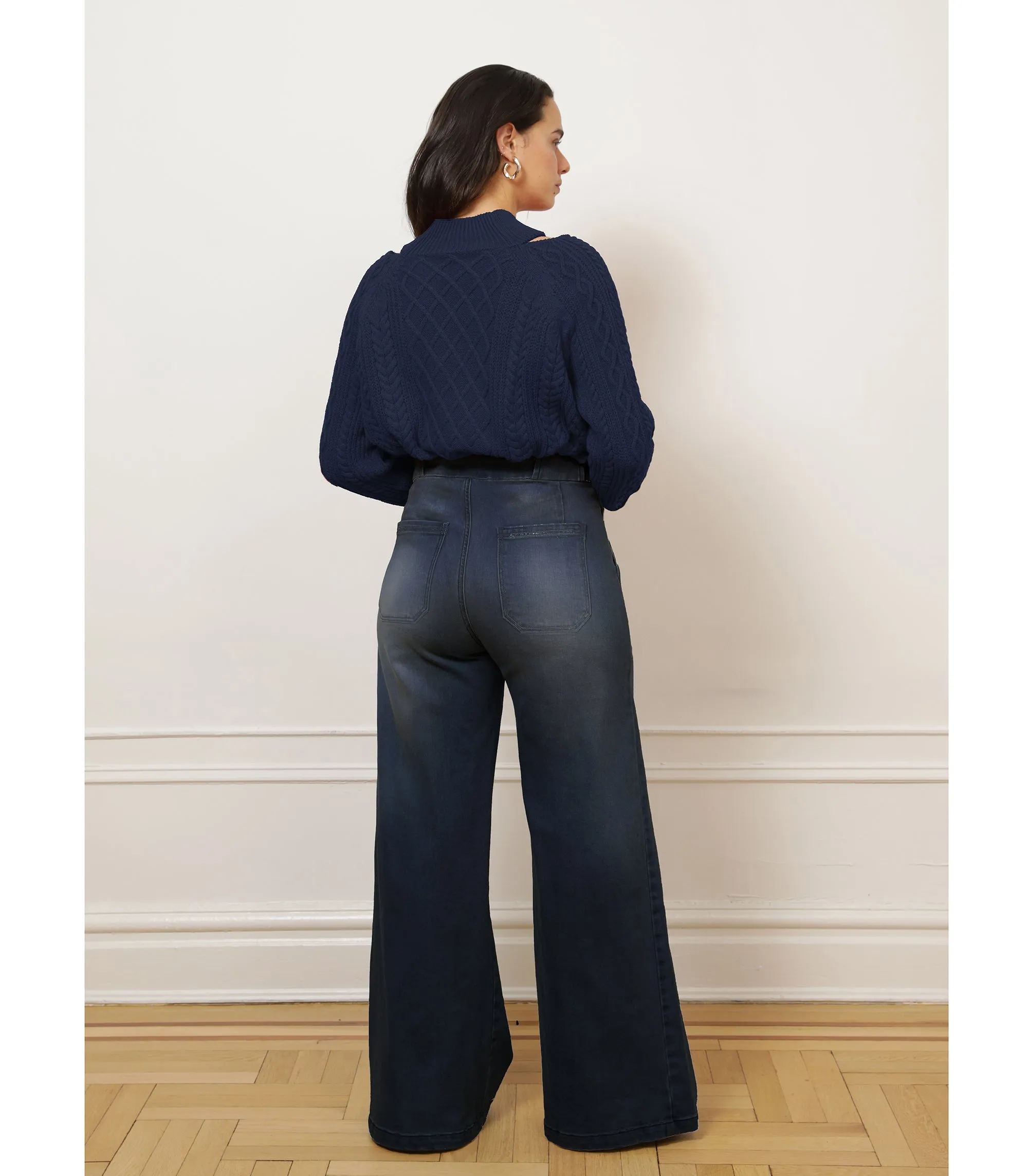 Long Sabrina Wide-Leg Jeans - Cowboy sold by Loup product image thumbnail 2