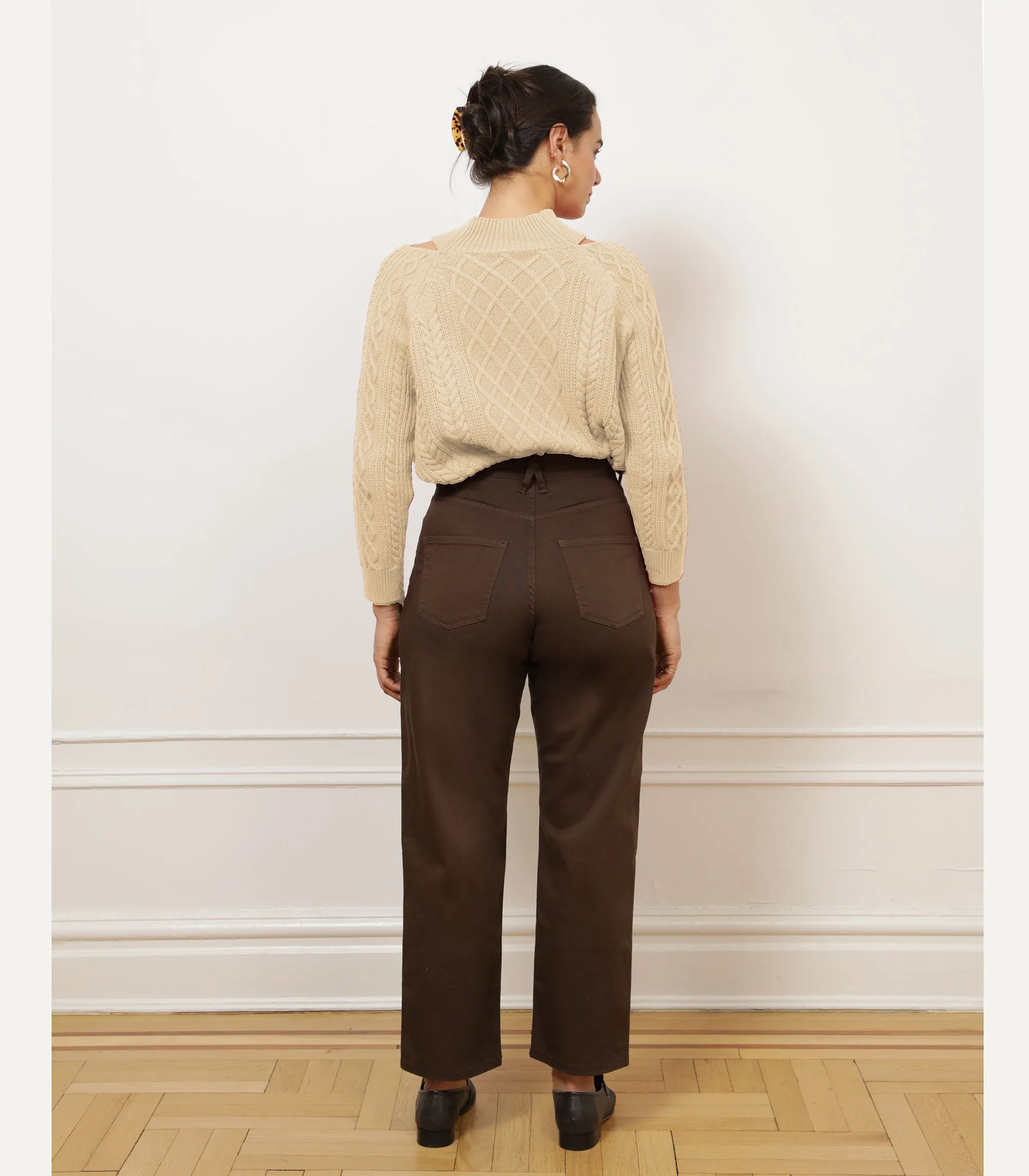 Amelia Barrel Trousers - Chestnut AW25 sold by Loup product image thumbnail 2