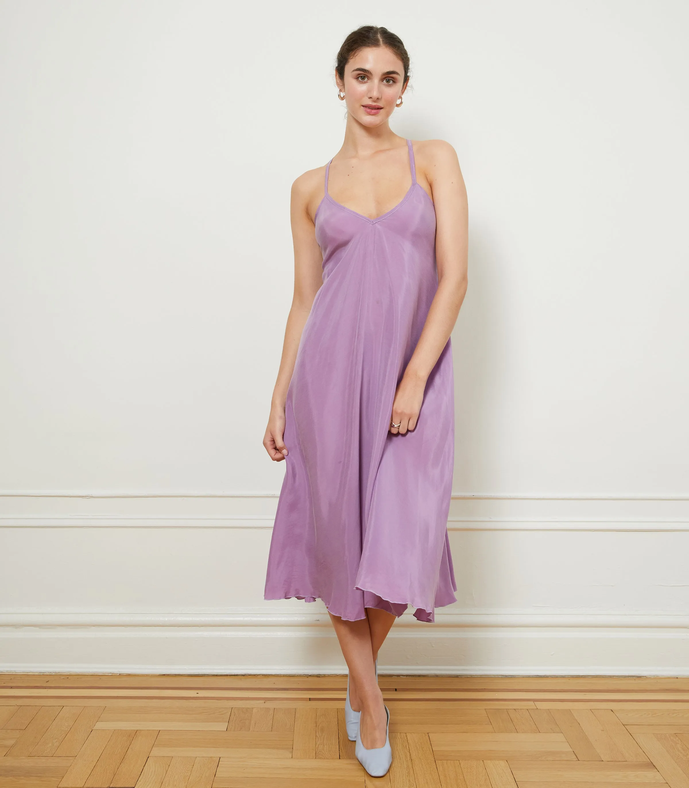 Hermosa Backless Slip Dress - Purple sold by Loup