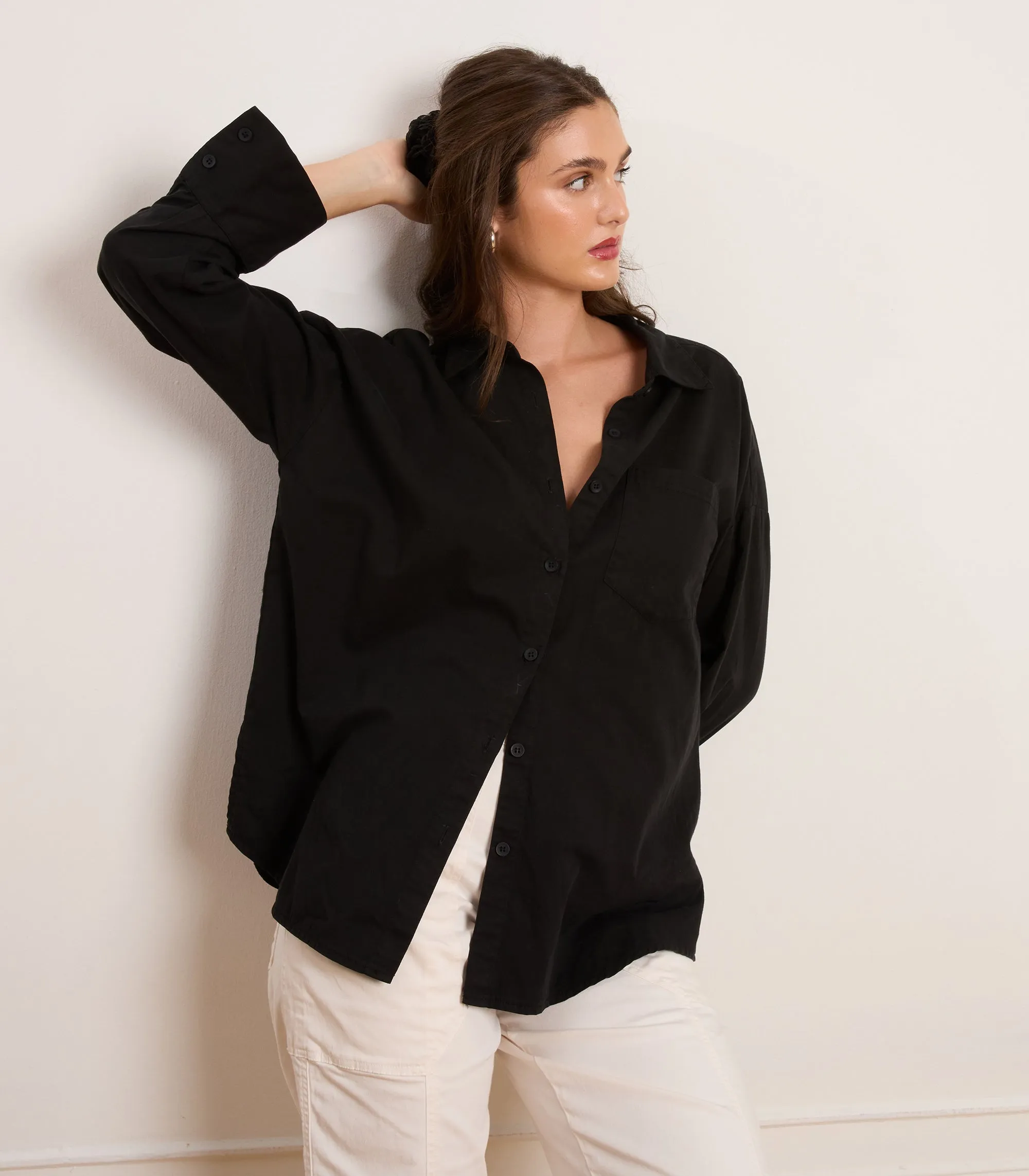 Daisy Oversized Button Up - Black sold by Loup product image thumbnail 3
