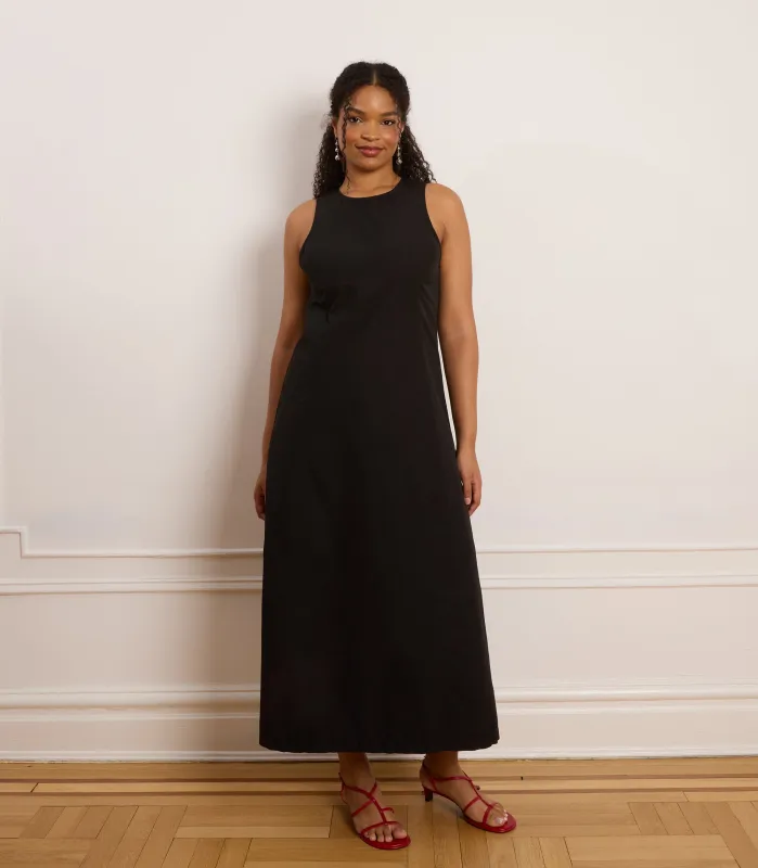 Tyler Midi Dress - Black made by Loup