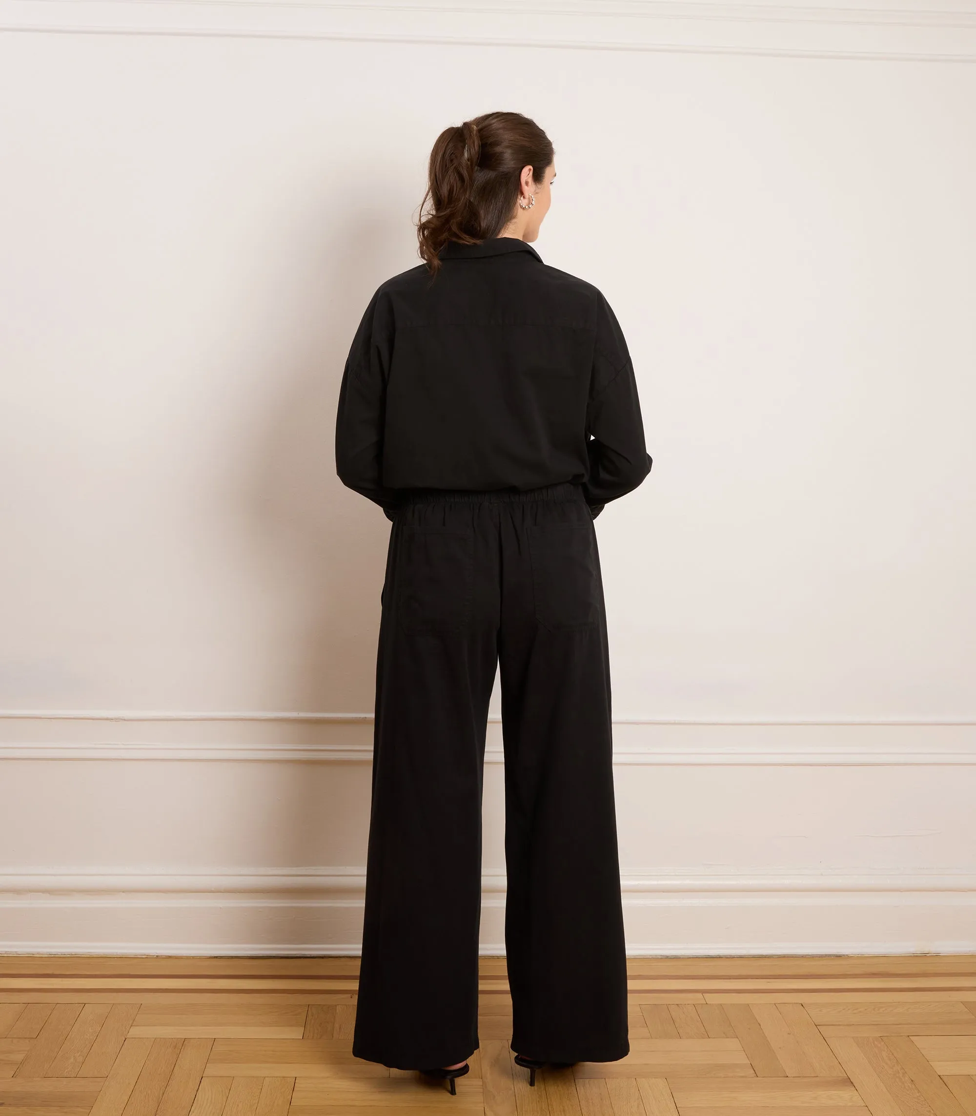 Rachel Elastic Waist Carpenter Pants - Black sold by Loup product image thumbnail 2