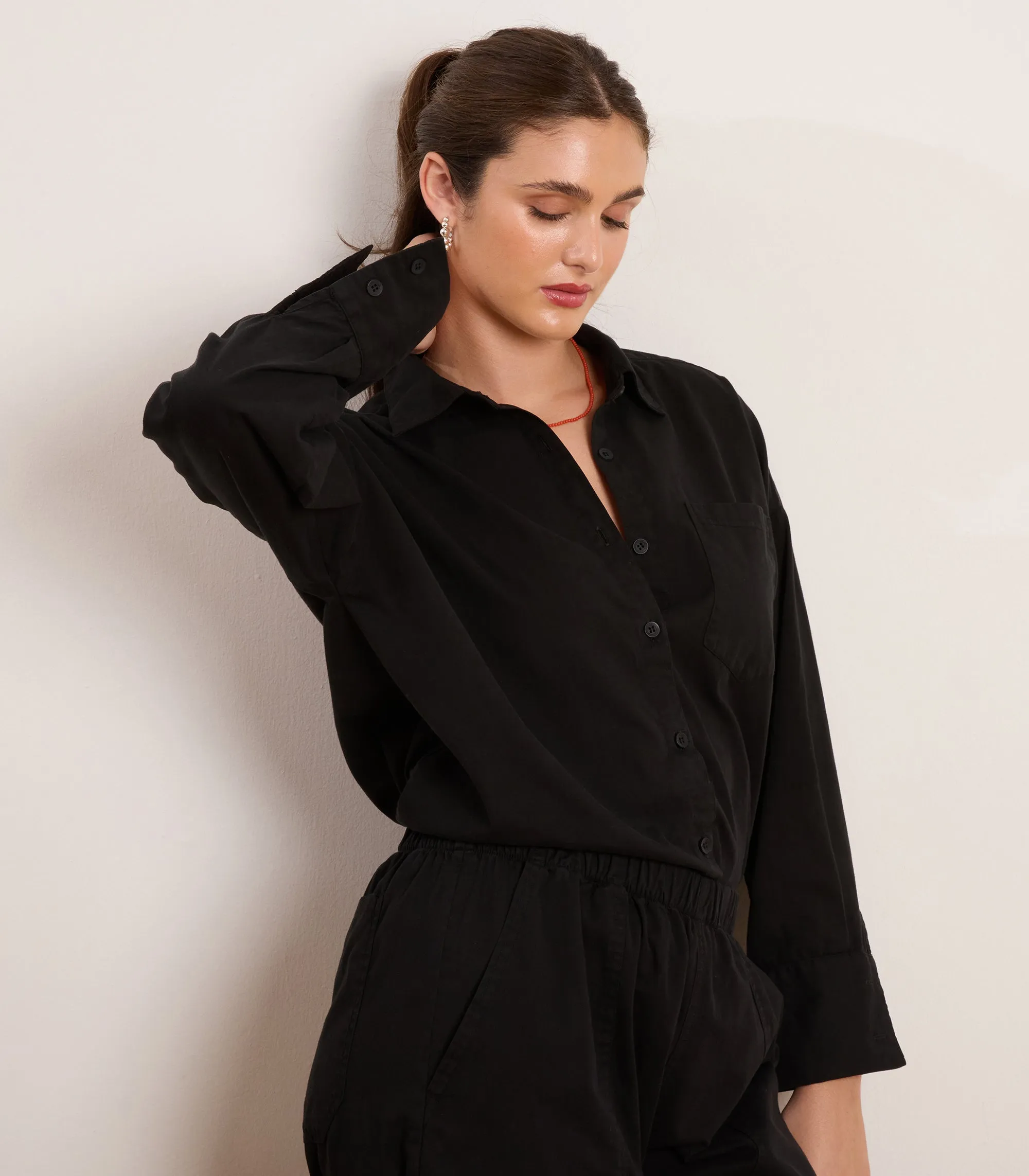 Rachel Elastic Waist Carpenter Pants - Black sold by Loup product image thumbnail 4