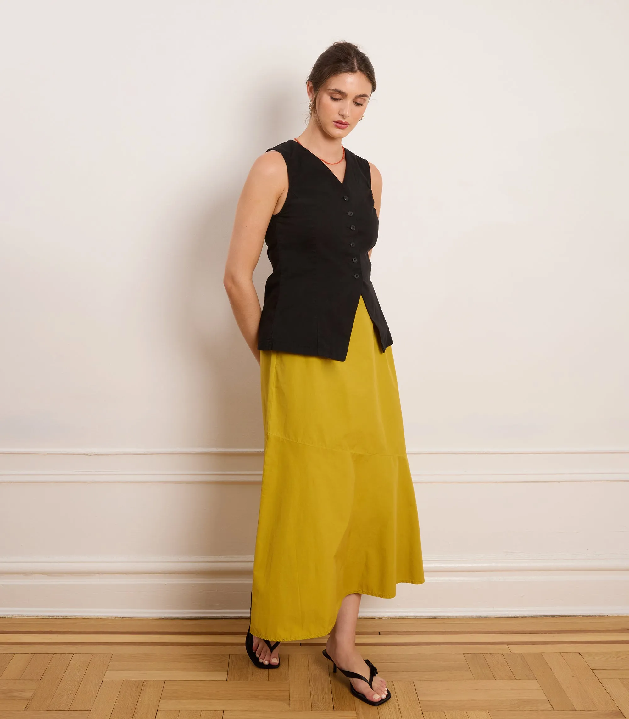 Laura Fitted V-Neck Vest - Black sold by Loup product image thumbnail 5