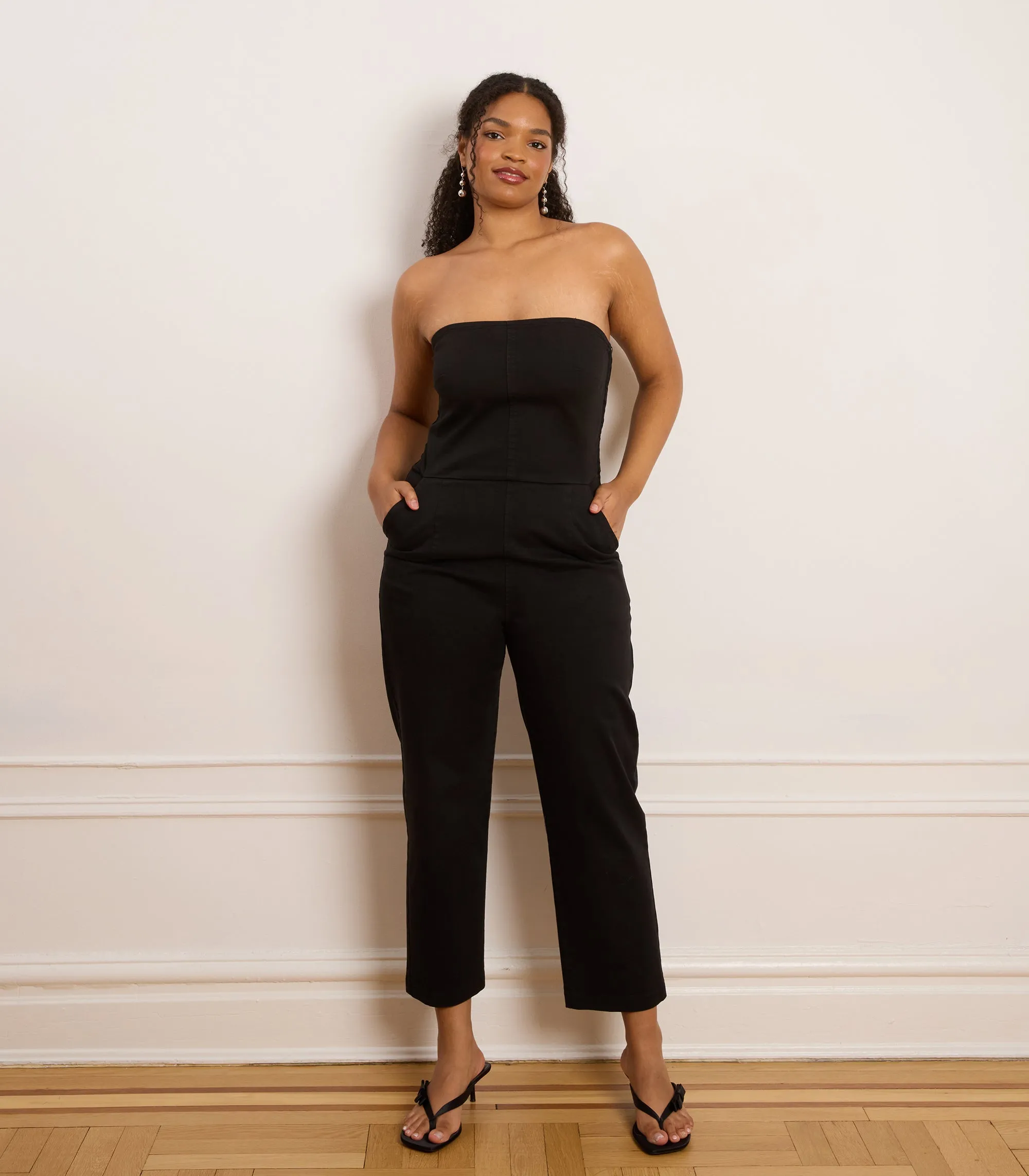 Beverly Strapless Jumpsuit - Black sold by Loup product image thumbnail 3