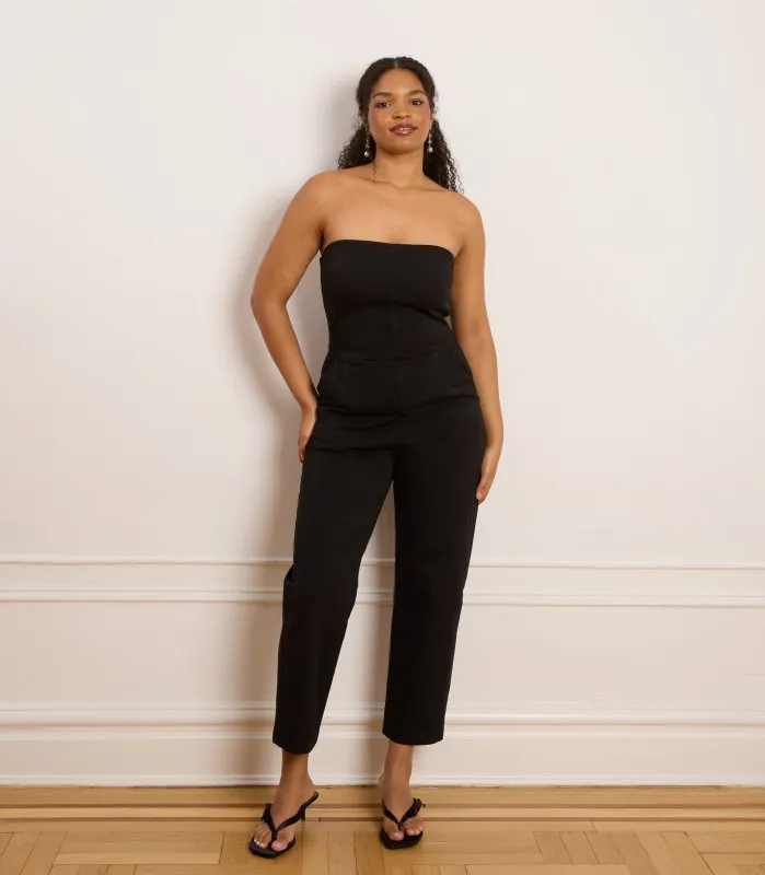 Beverly Strapless Jumpsuit - Black sold by Loup