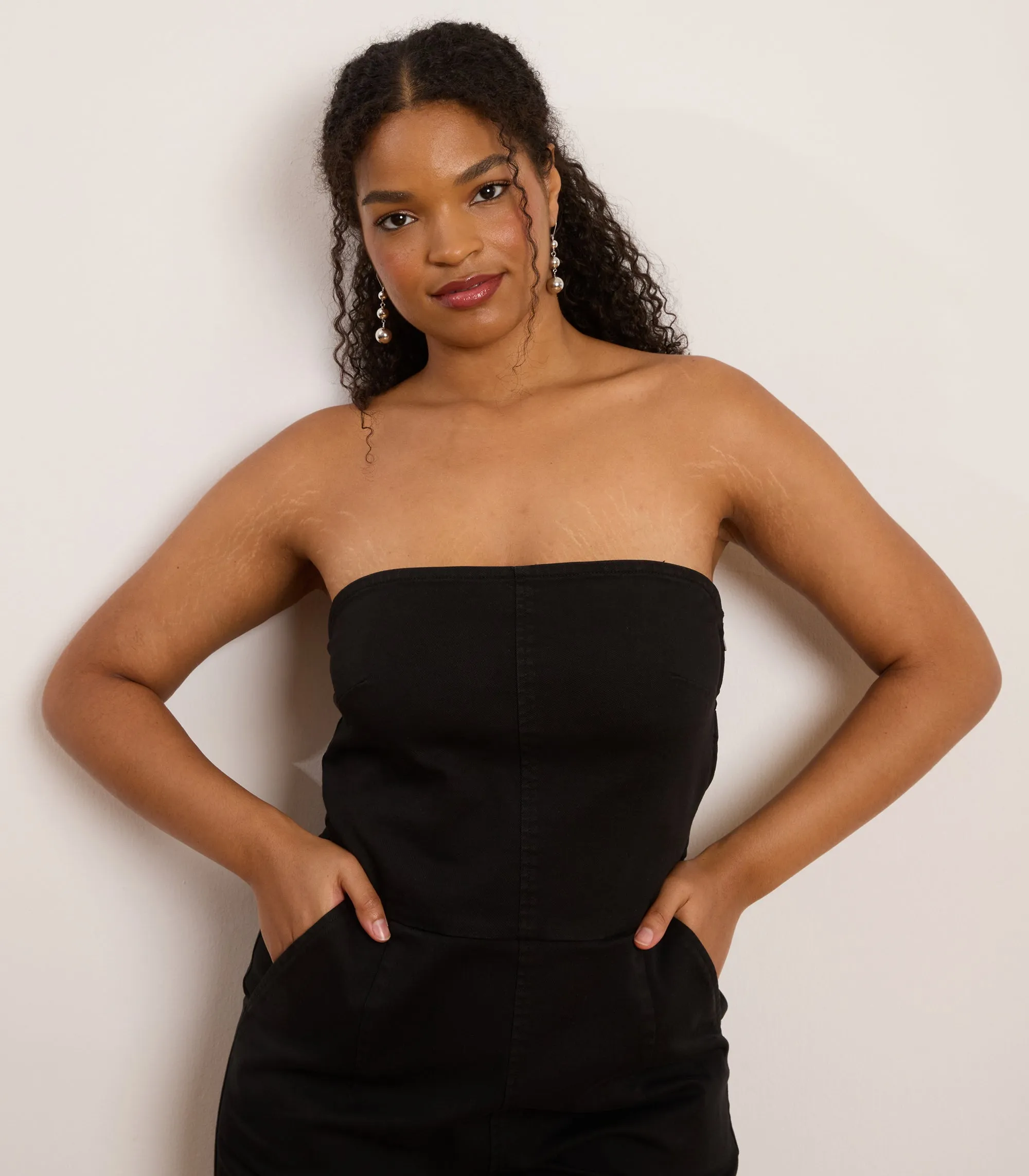 Beverly Strapless Jumpsuit - Black sold by Loup product image thumbnail 4