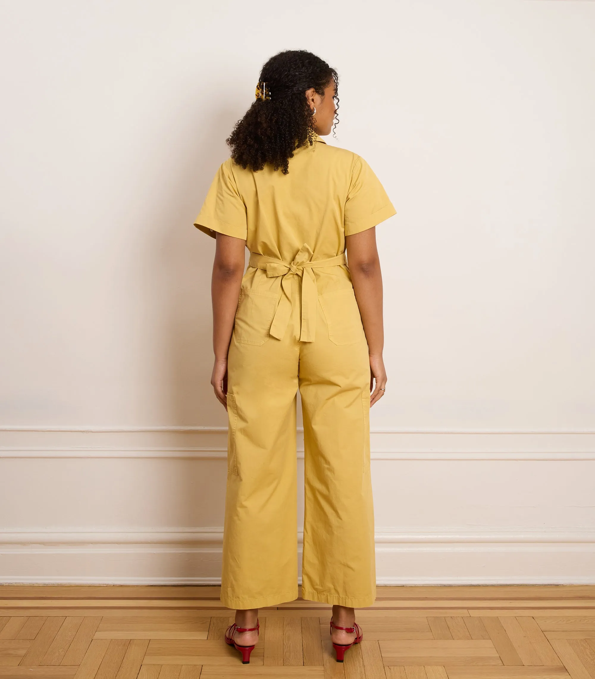 Bella Short Sleeve Cargo Jumpsuit - Burnt Khaki sold by Loup product image thumbnail 2
