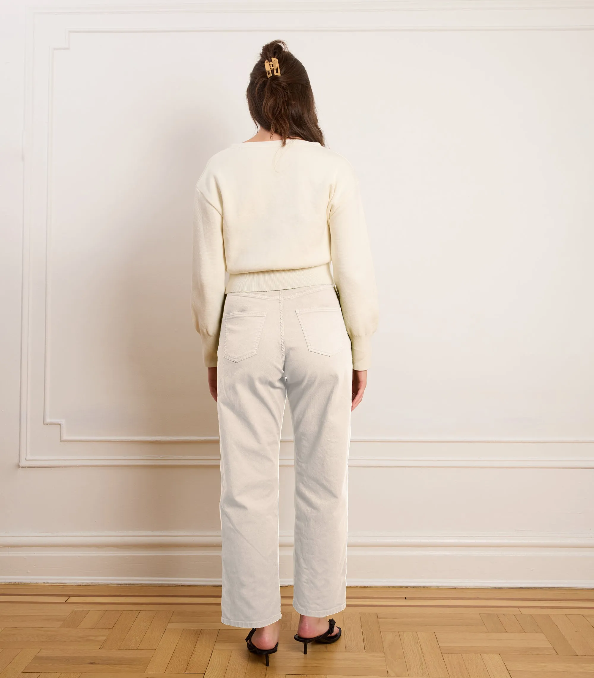 Amelia Barrel Leg Pants - Salt sold by Loup product image thumbnail 2