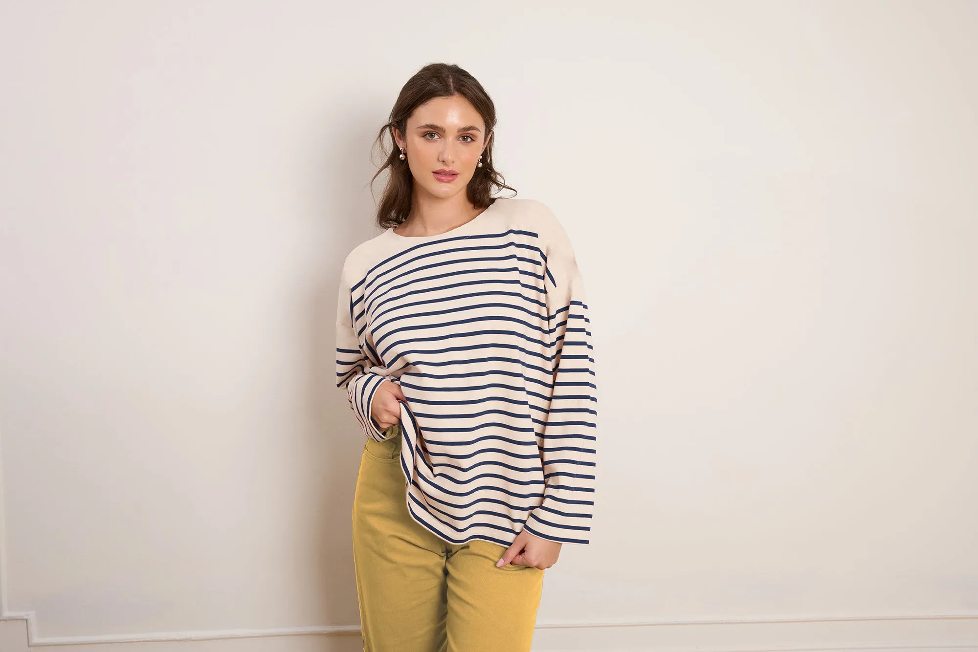 Amelia Barrel Leg Pants - Burnt Khaki sold by Loup product image thumbnail 3