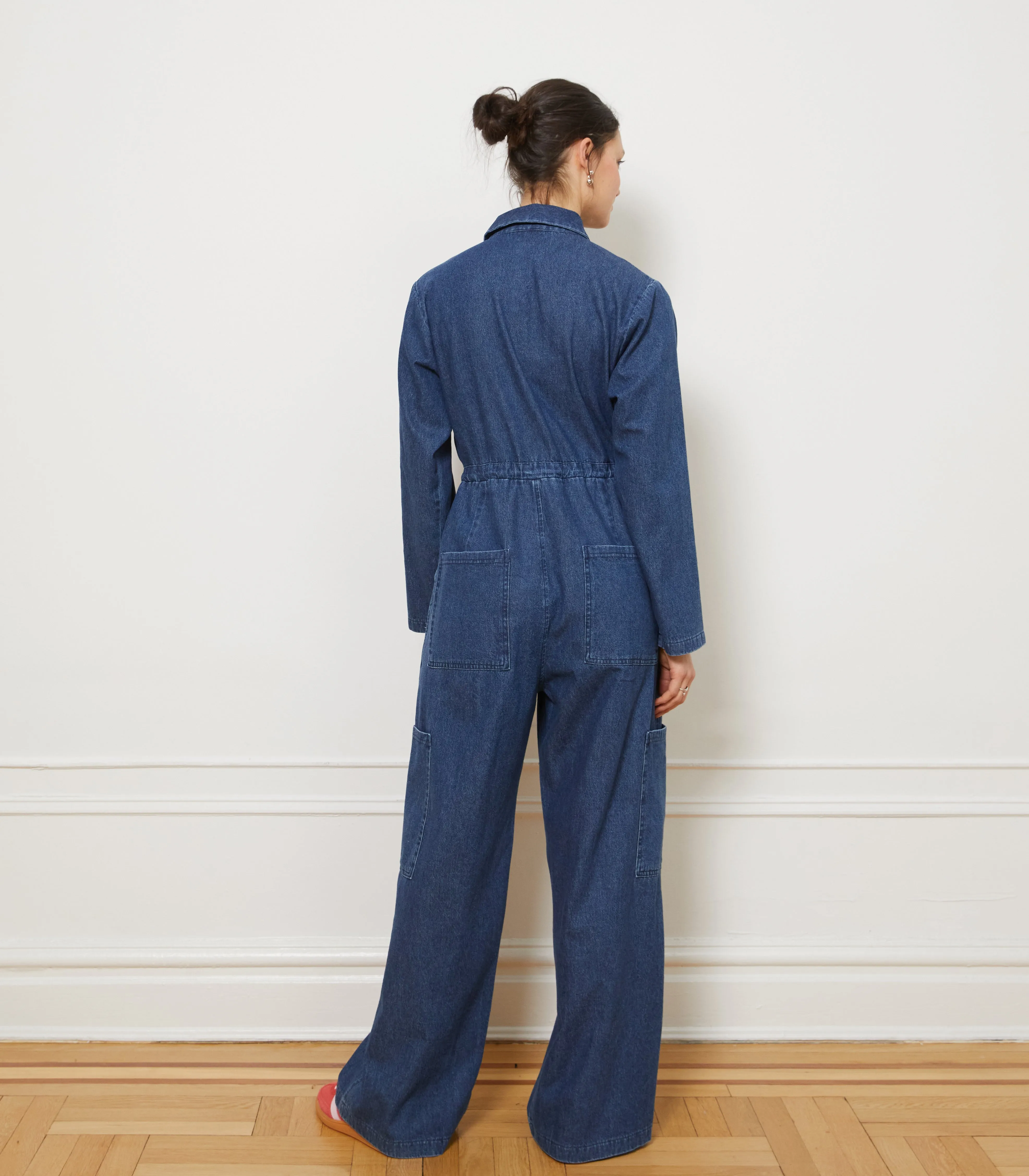 Spencer Cargo Zip Jumpsuit - Indigo sold by Loup product image thumbnail 2