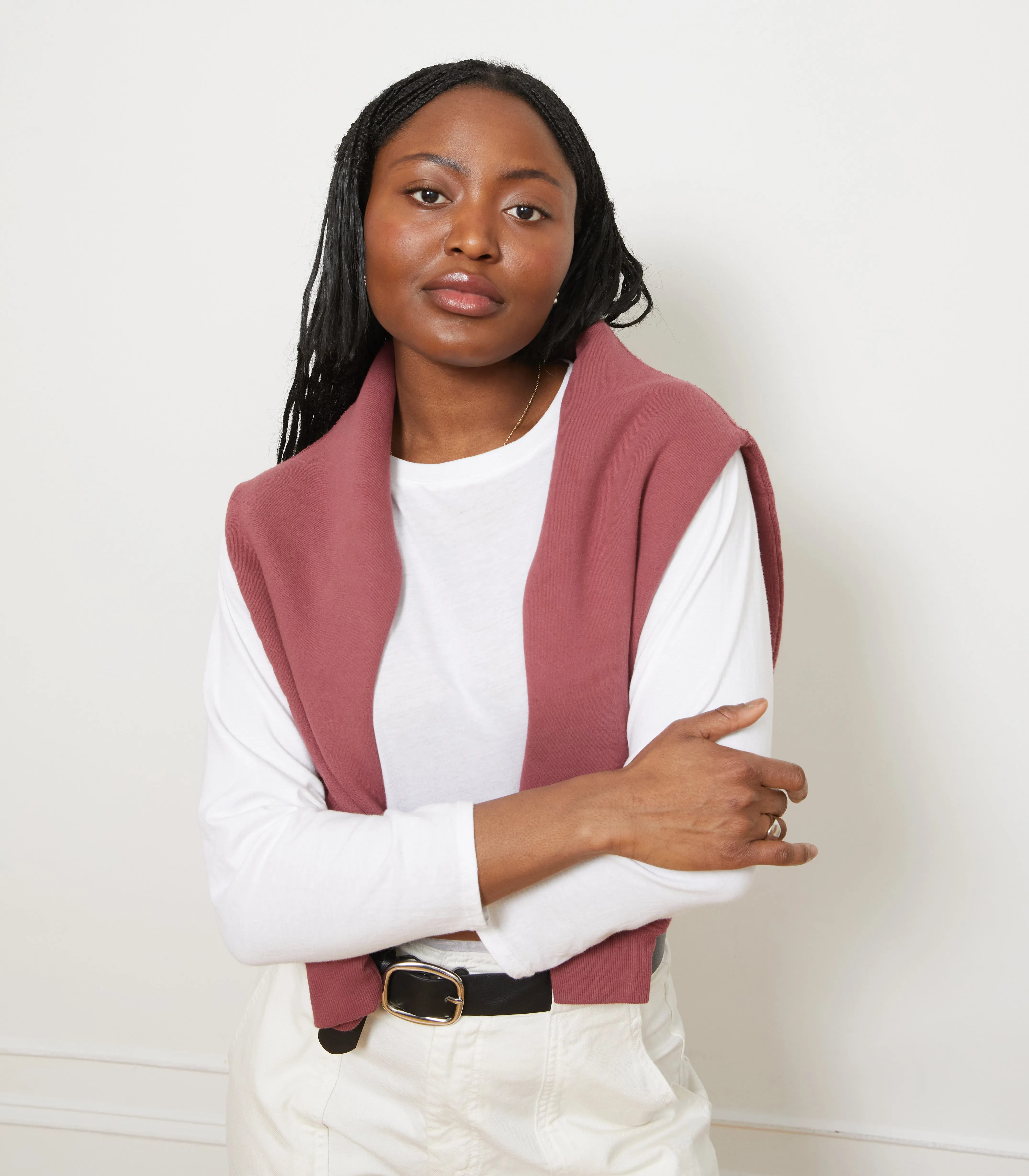 Penny Washed Long Sleeve Tee - White sold by Loup product image thumbnail 2