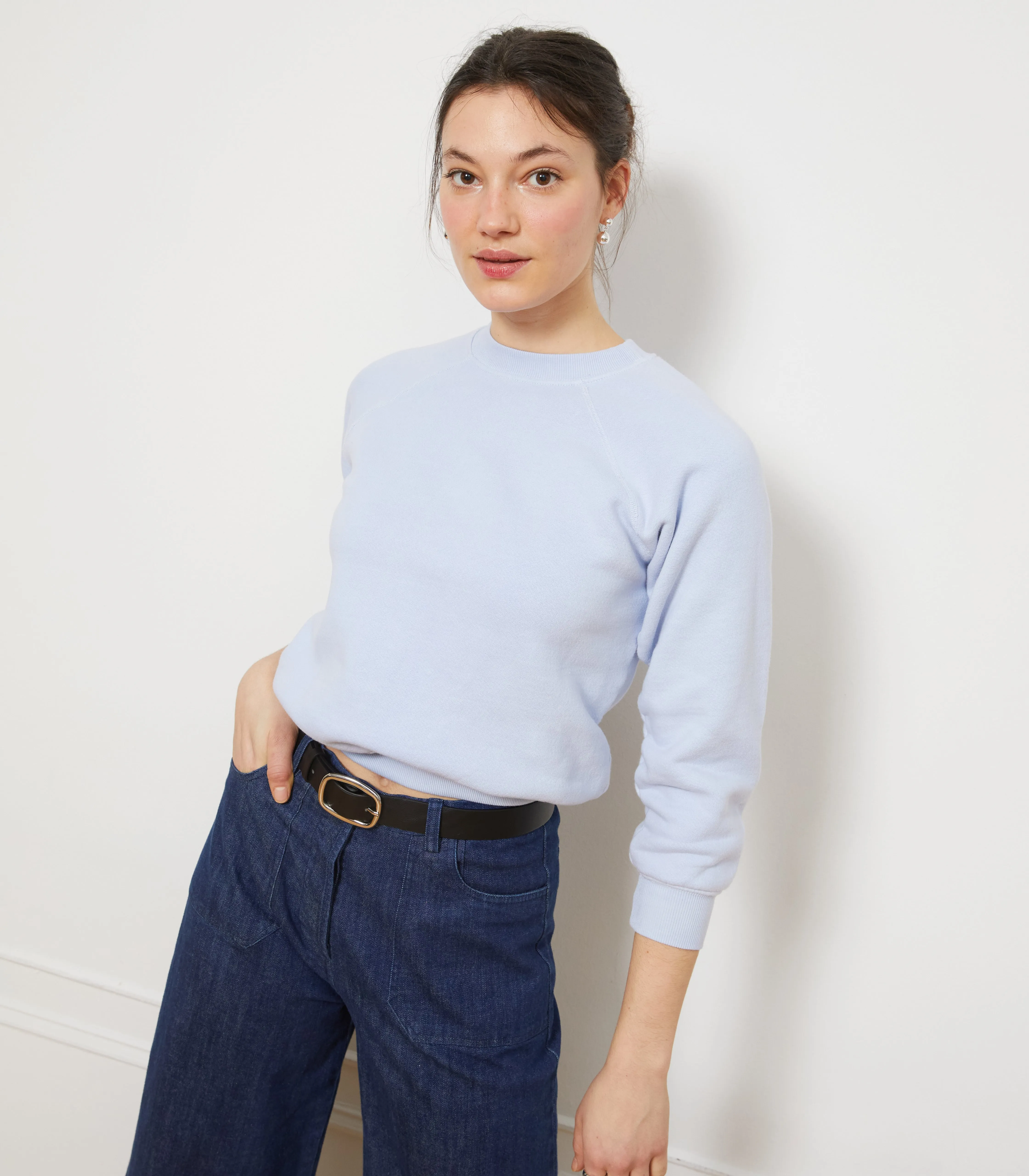 NICO CREW NECK SWEATSHIRT - ICE BLUE sold by Loup product image thumbnail 5