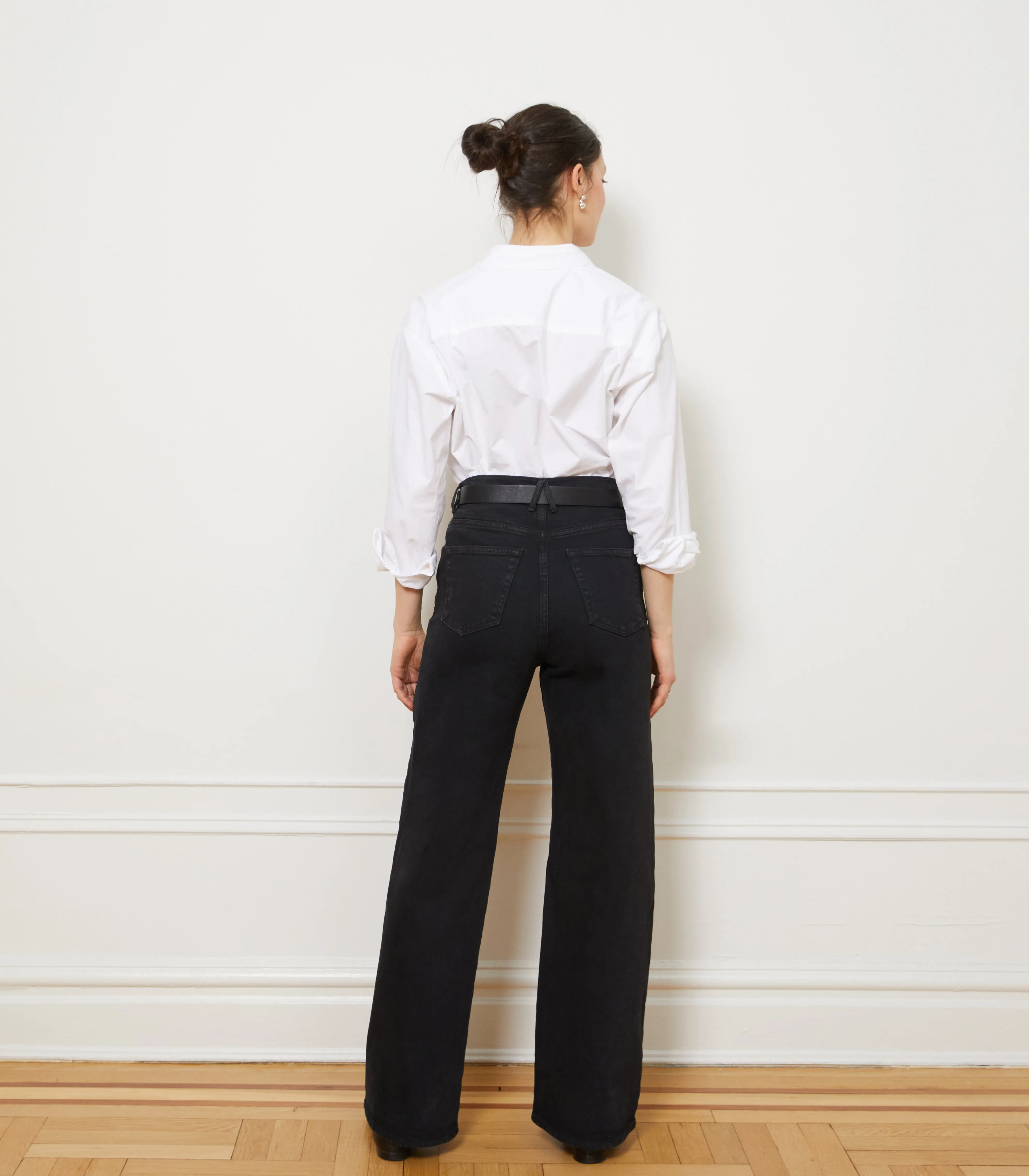 Francois High Rise Wide Leg Jeans - Black sold by Loup product image thumbnail 5