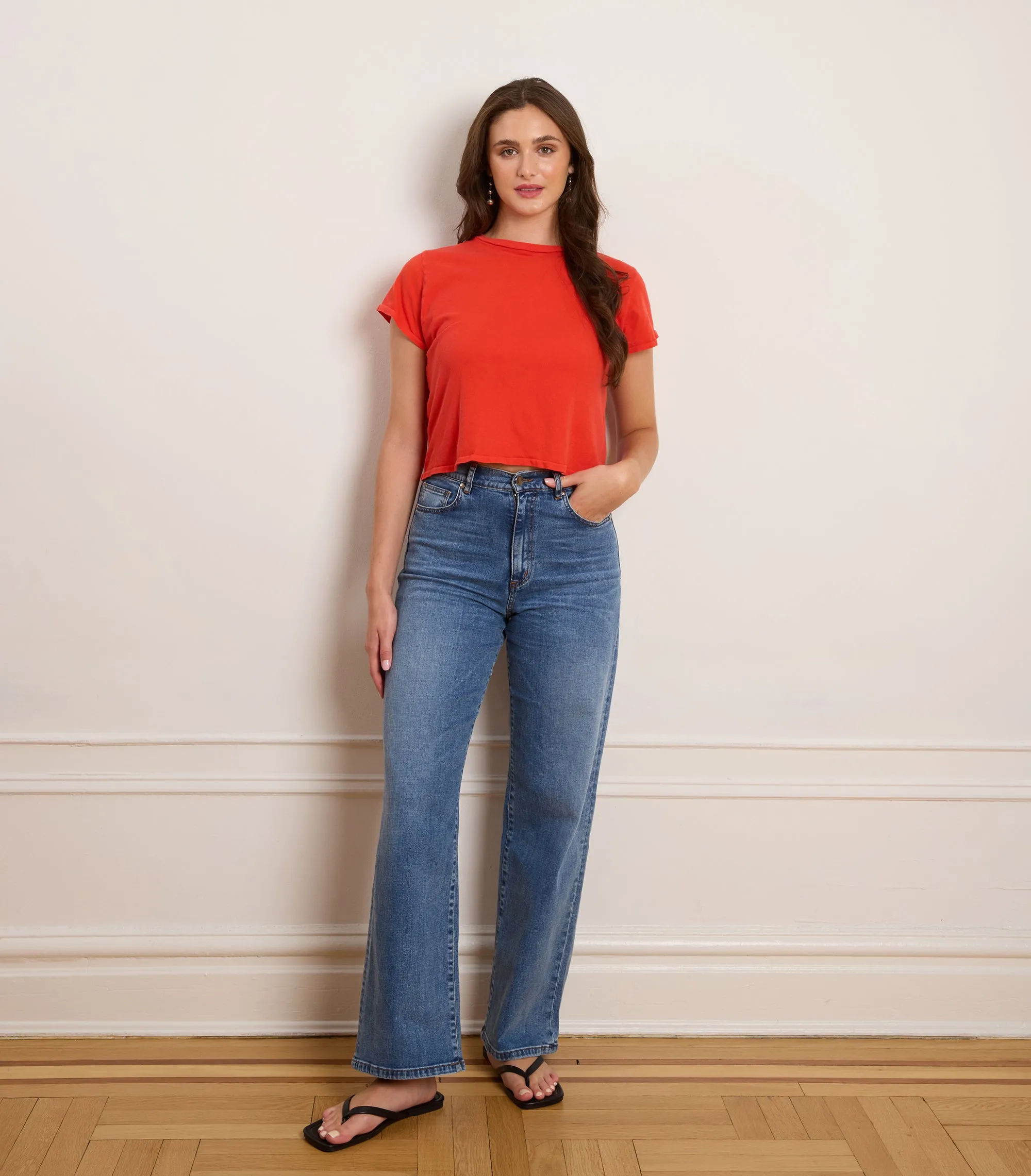 Francois High Rise Wide Leg Jeans - Indigo sold by Loup product image thumbnail 4