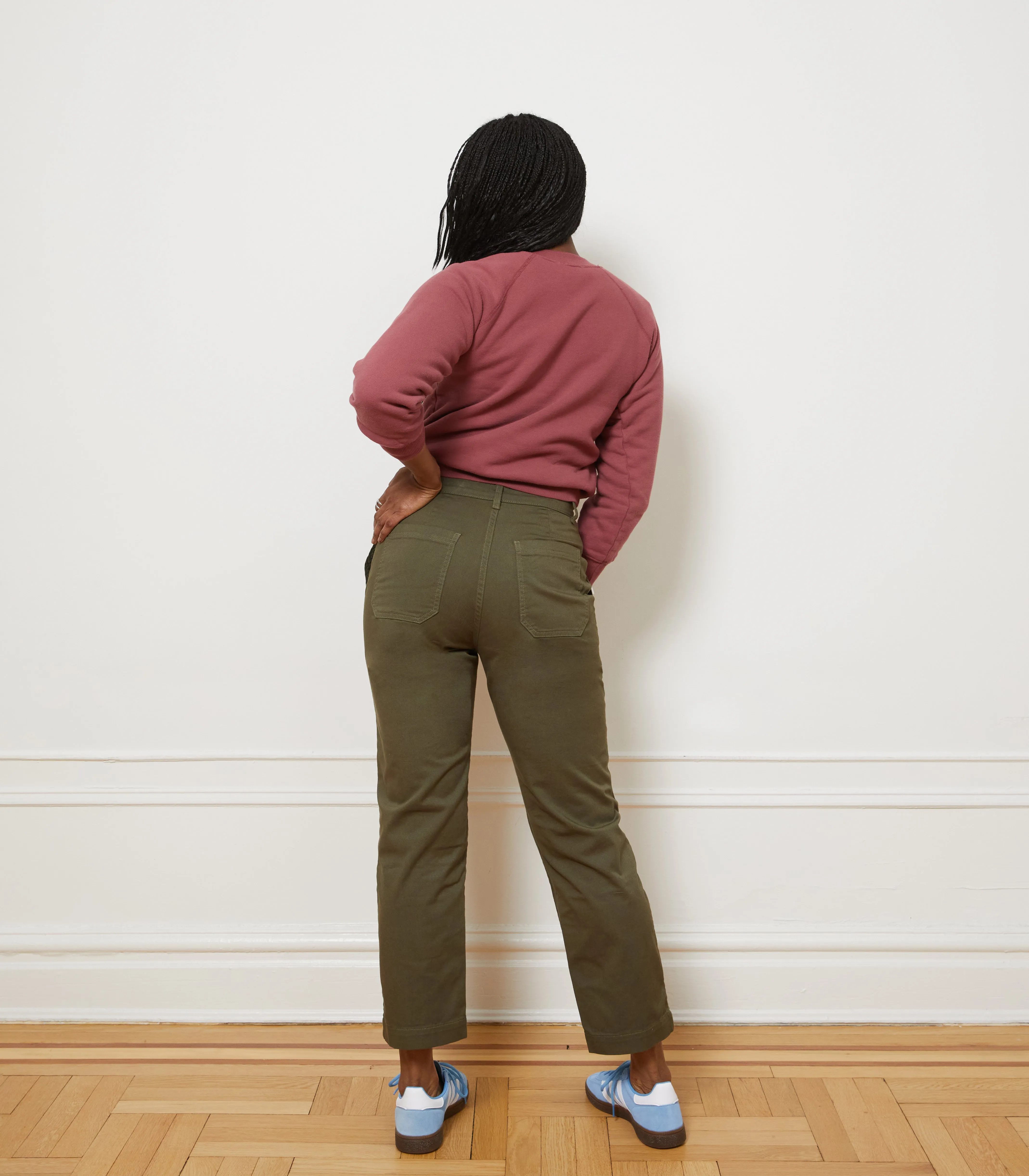 James Straight-Leg Work Pant - Dark Olive sold by Loup product image thumbnail 2