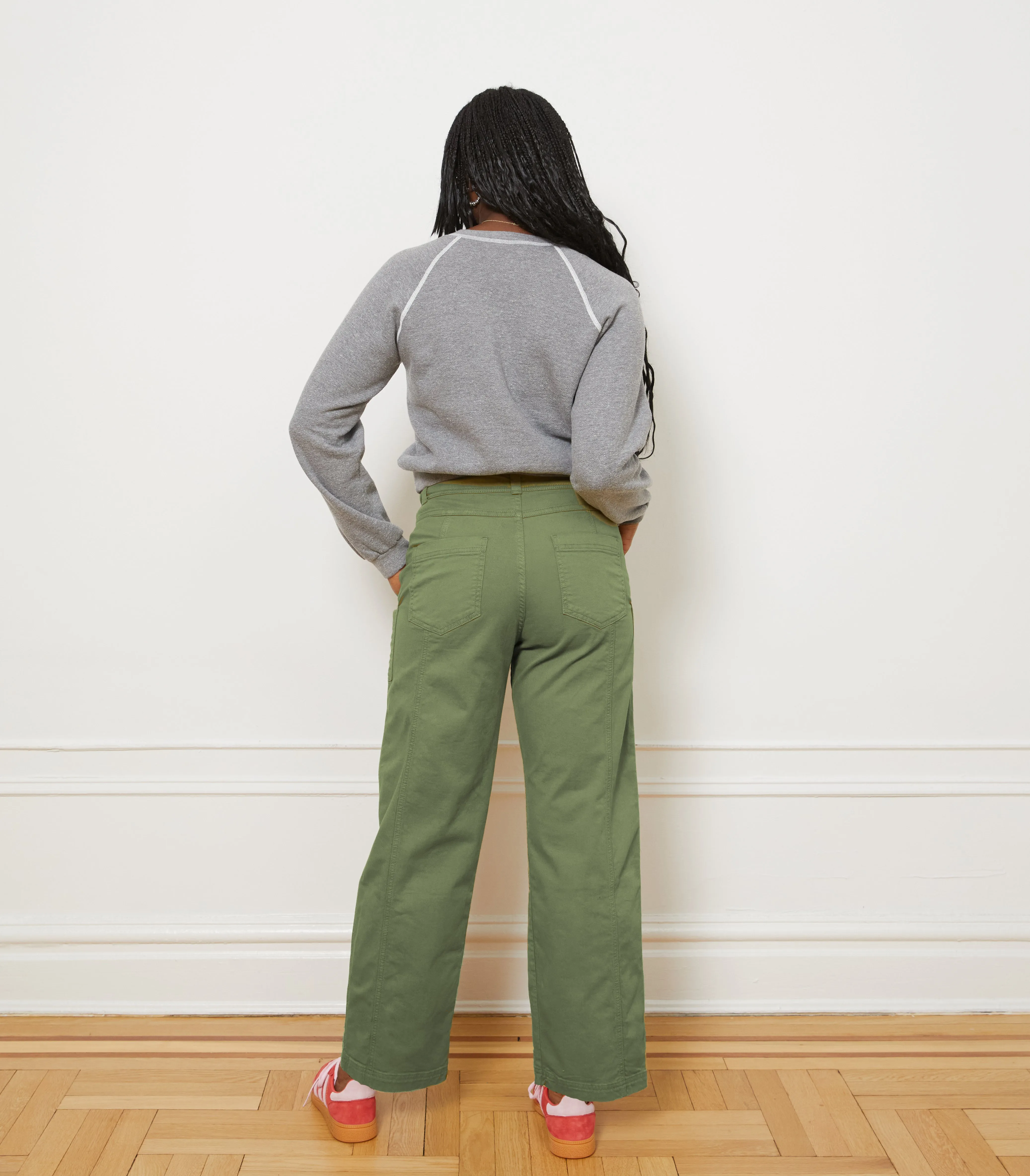 Jess Relaxed Seamed Trousers - Pistachio sold by Loup product image thumbnail 2