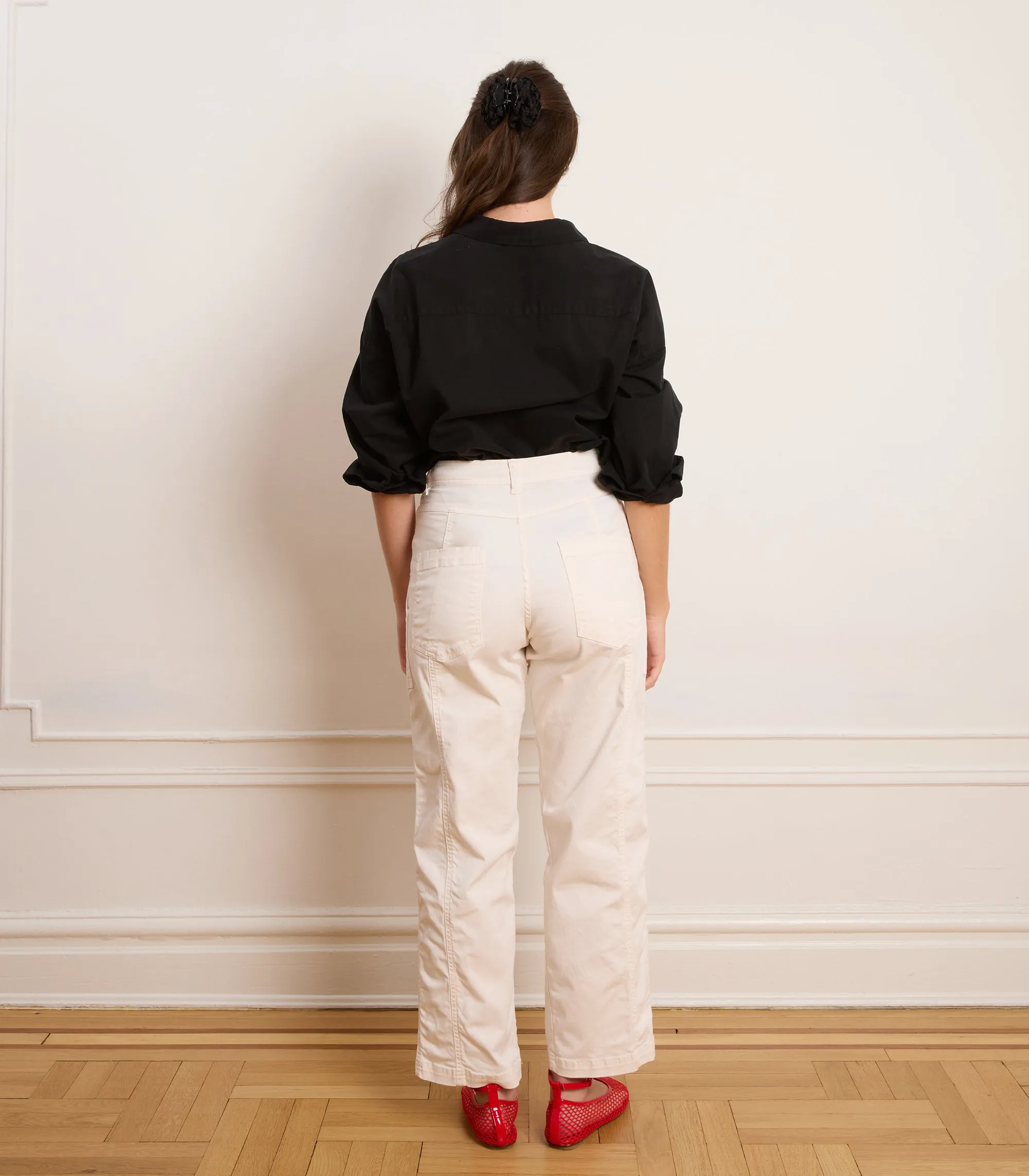Jess Relaxed Seamed Trousers - Salt sold by Loup product image thumbnail 2
