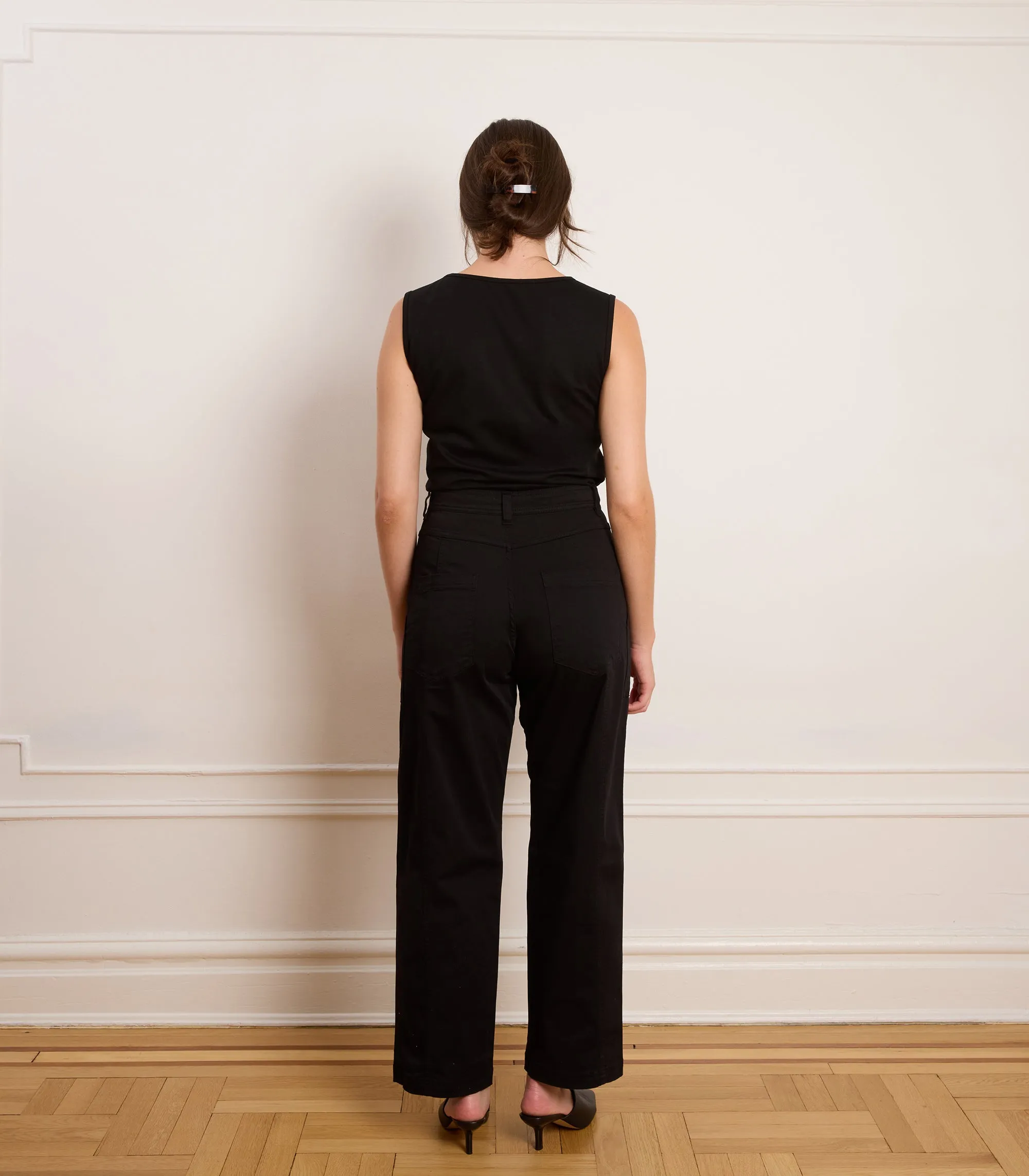 Jess Relaxed Seamed Trousers - Black sold by Loup product image thumbnail 2