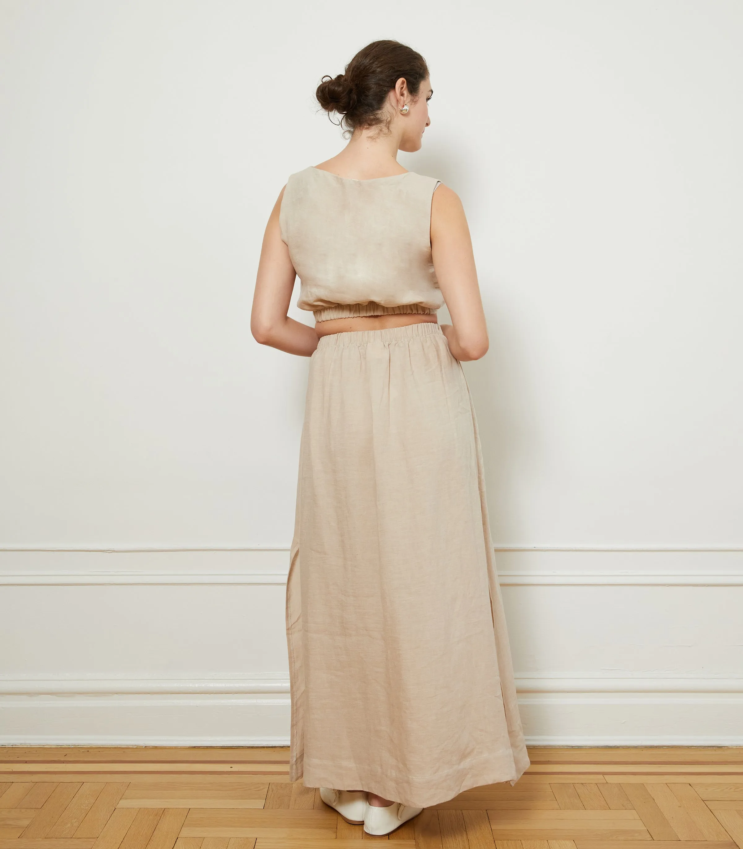 Rosa Linen Maxi Skirt - Ivory sold by Loup product image thumbnail 2