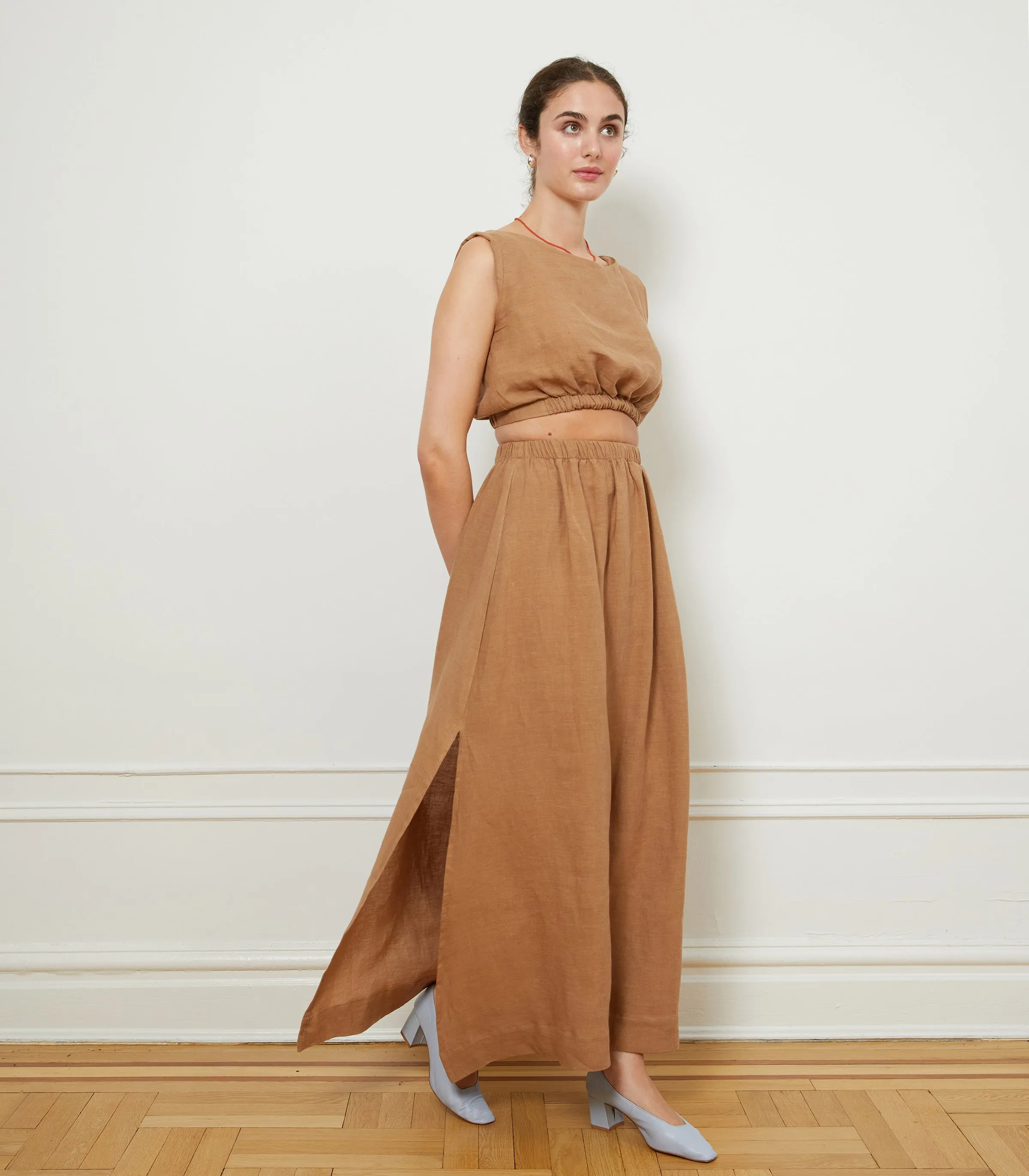 Rosa Linen Maxi Skirt - Brown sold by Loup product image thumbnail 3