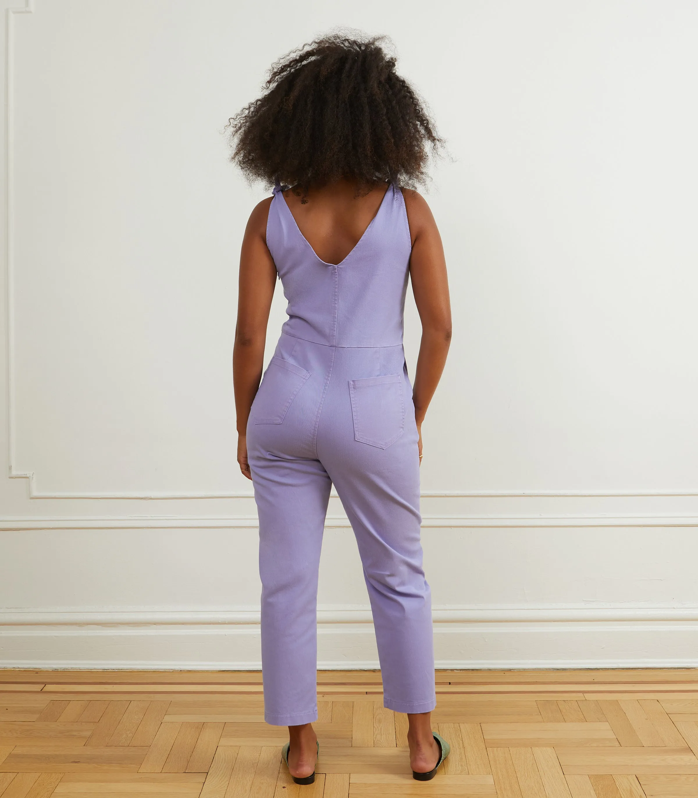 Slate Tie Strap Coveralls - Lilac sold by Loup product image thumbnail 2