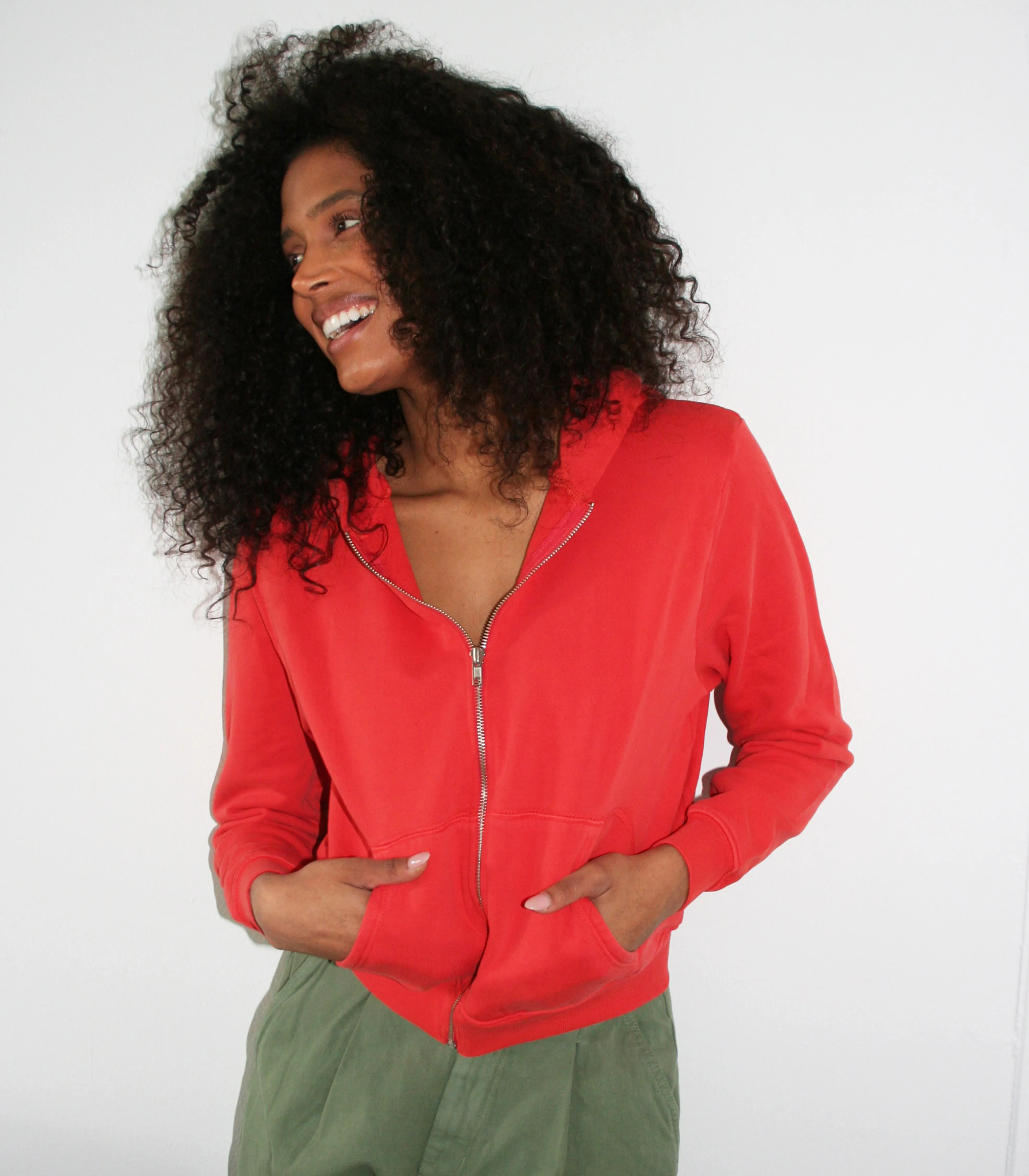 Jay Zip Up Hoodie - Vermilion sold by Loup product image thumbnail 3