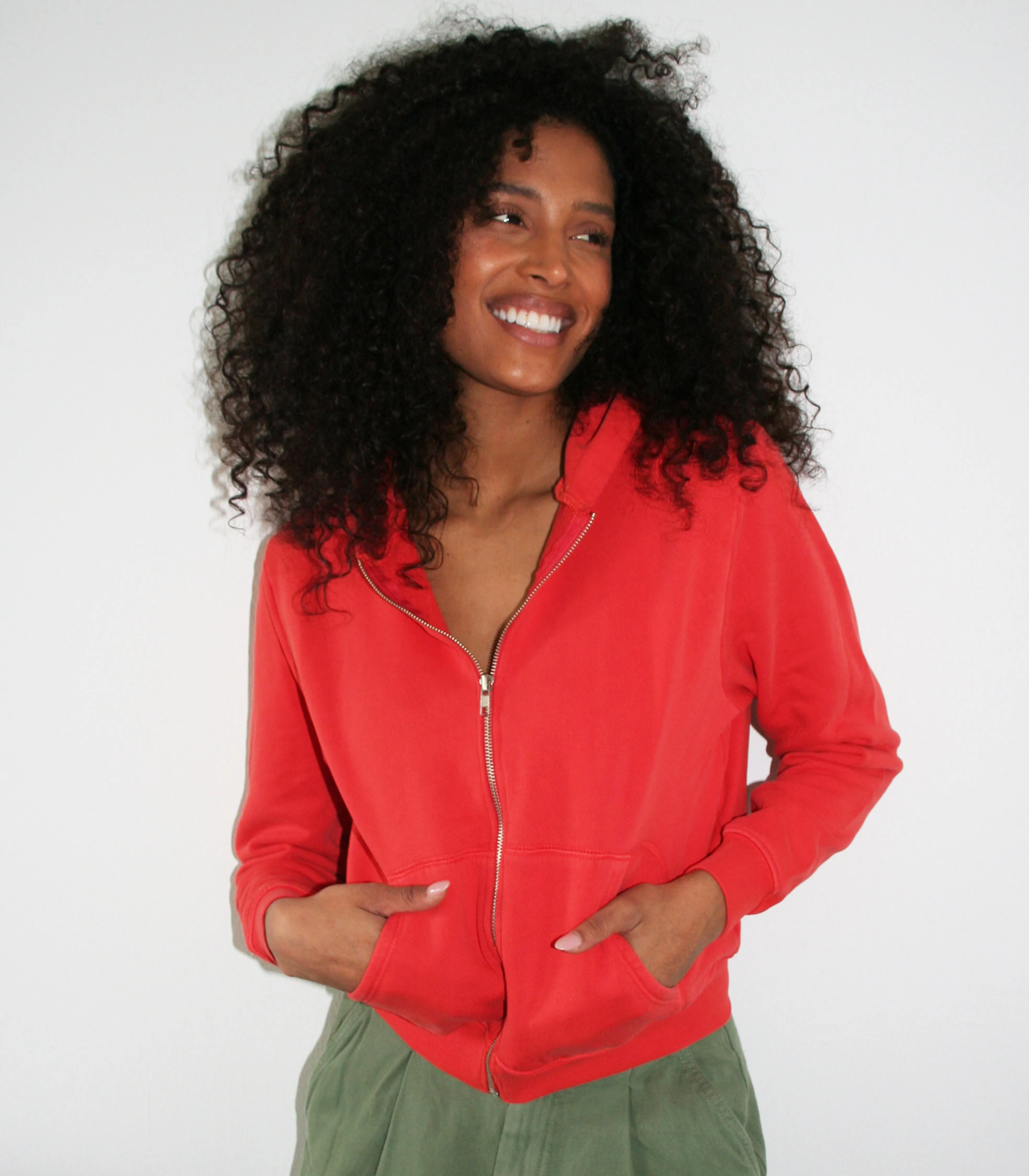 Jay Zip Up Hoodie - Vermilion sold by Loup product image thumbnail 2
