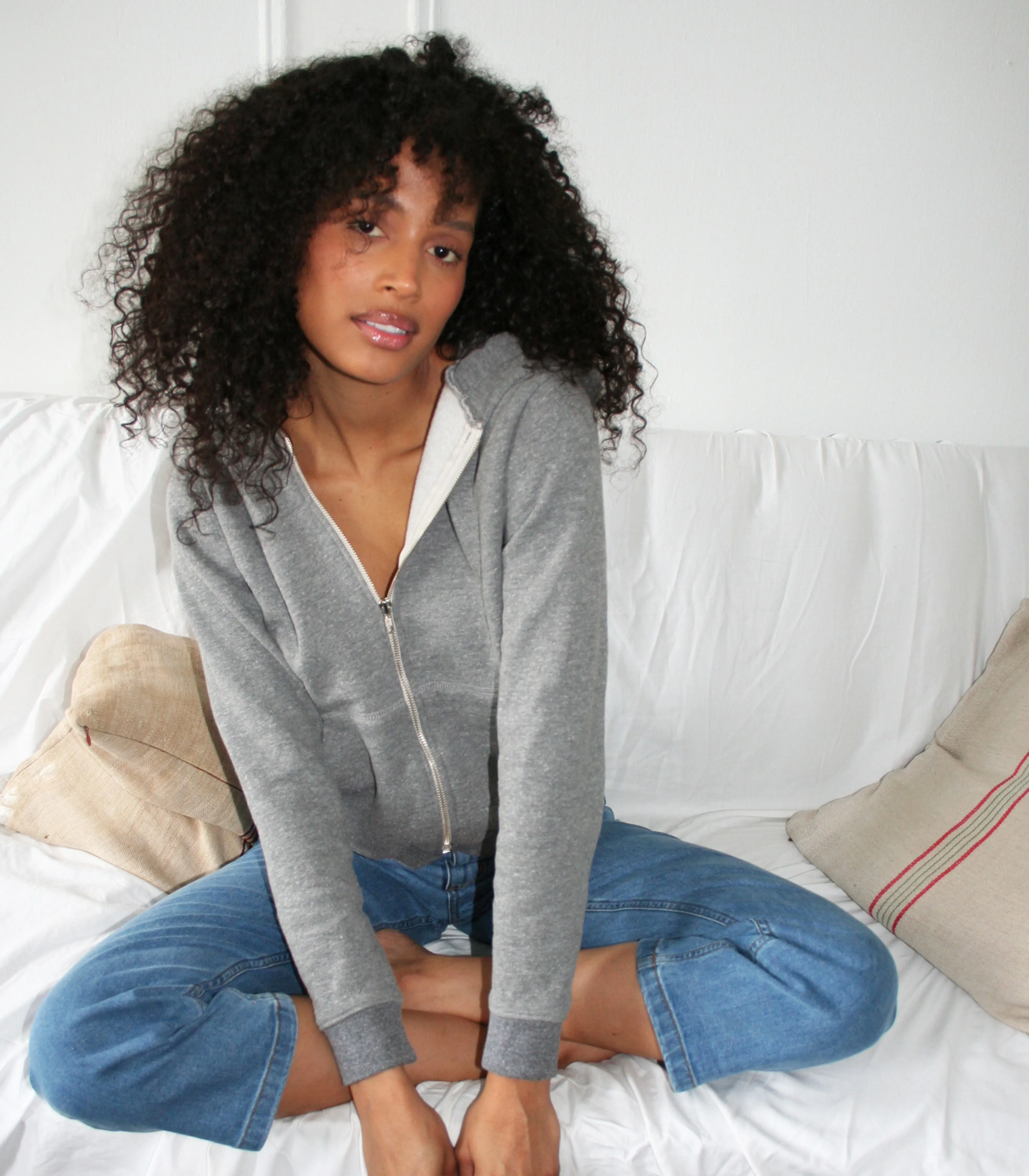 Jay Zip Up Hoodie - Heather Gray sold by Loup product image thumbnail 2