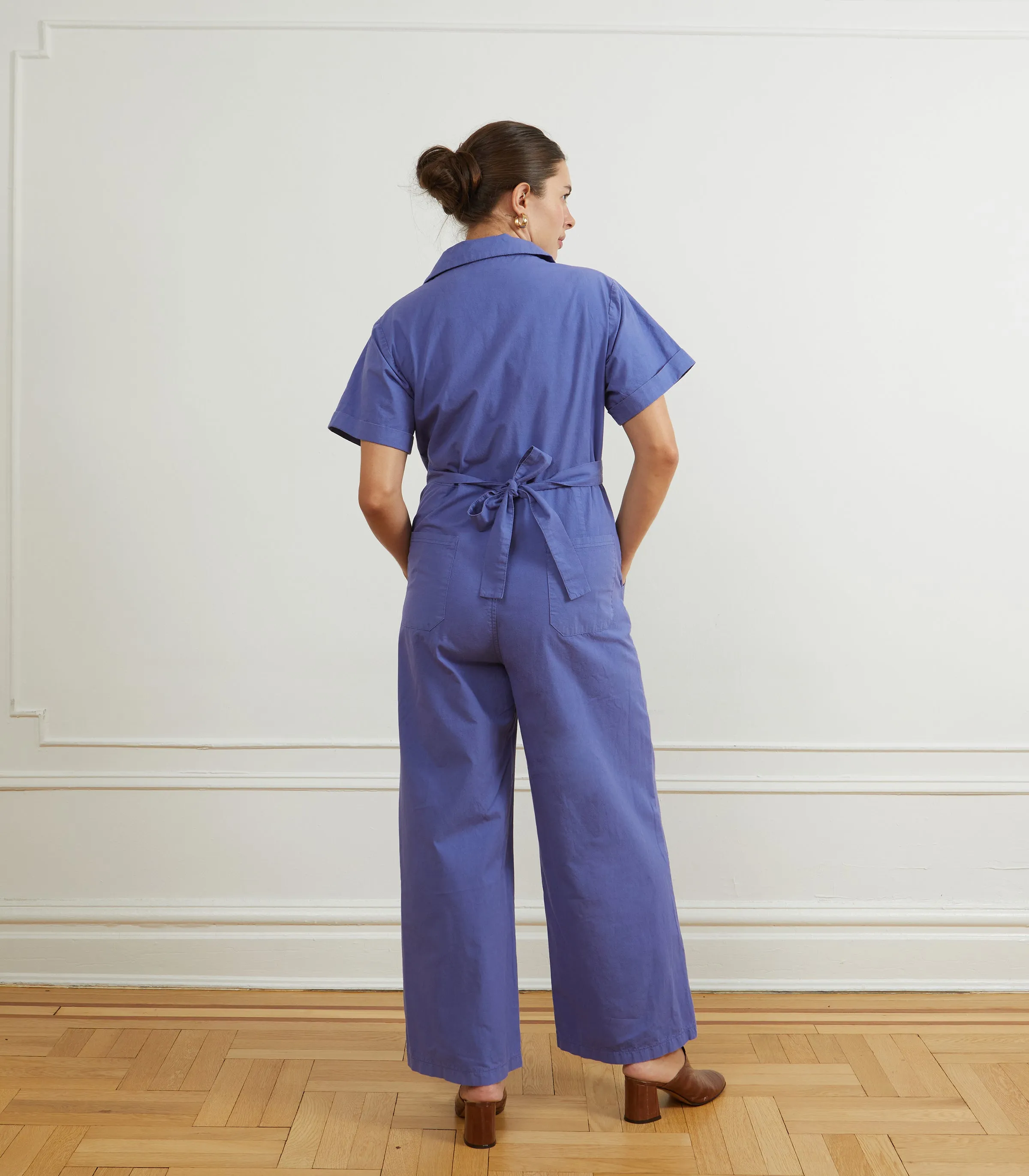 Poppy Short Sleeve Utility Jumpsuit - Violet sold by Loup product image thumbnail 2