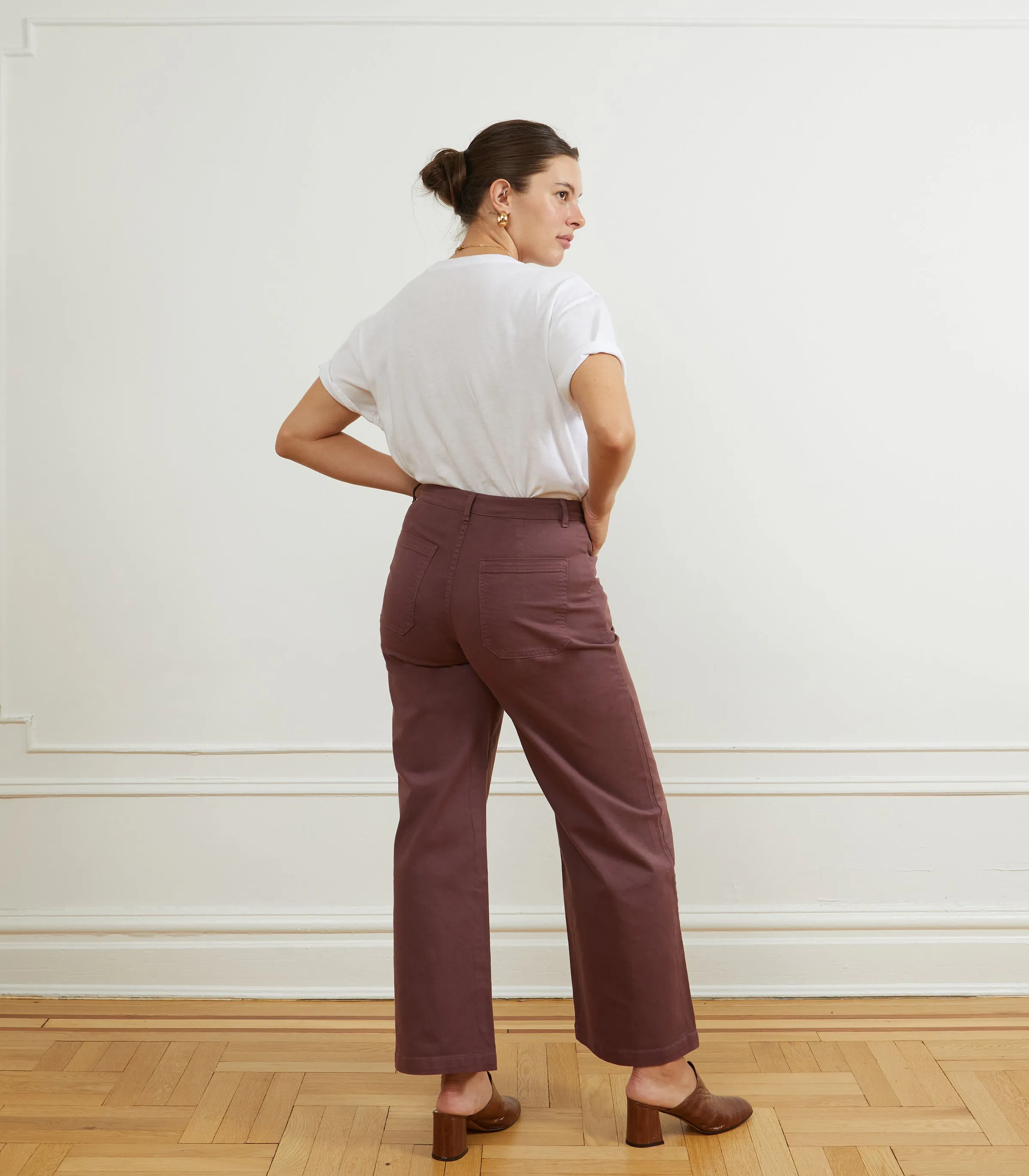 Toni Wide Ankle Pants - Mauve sold by Loup product image thumbnail 2