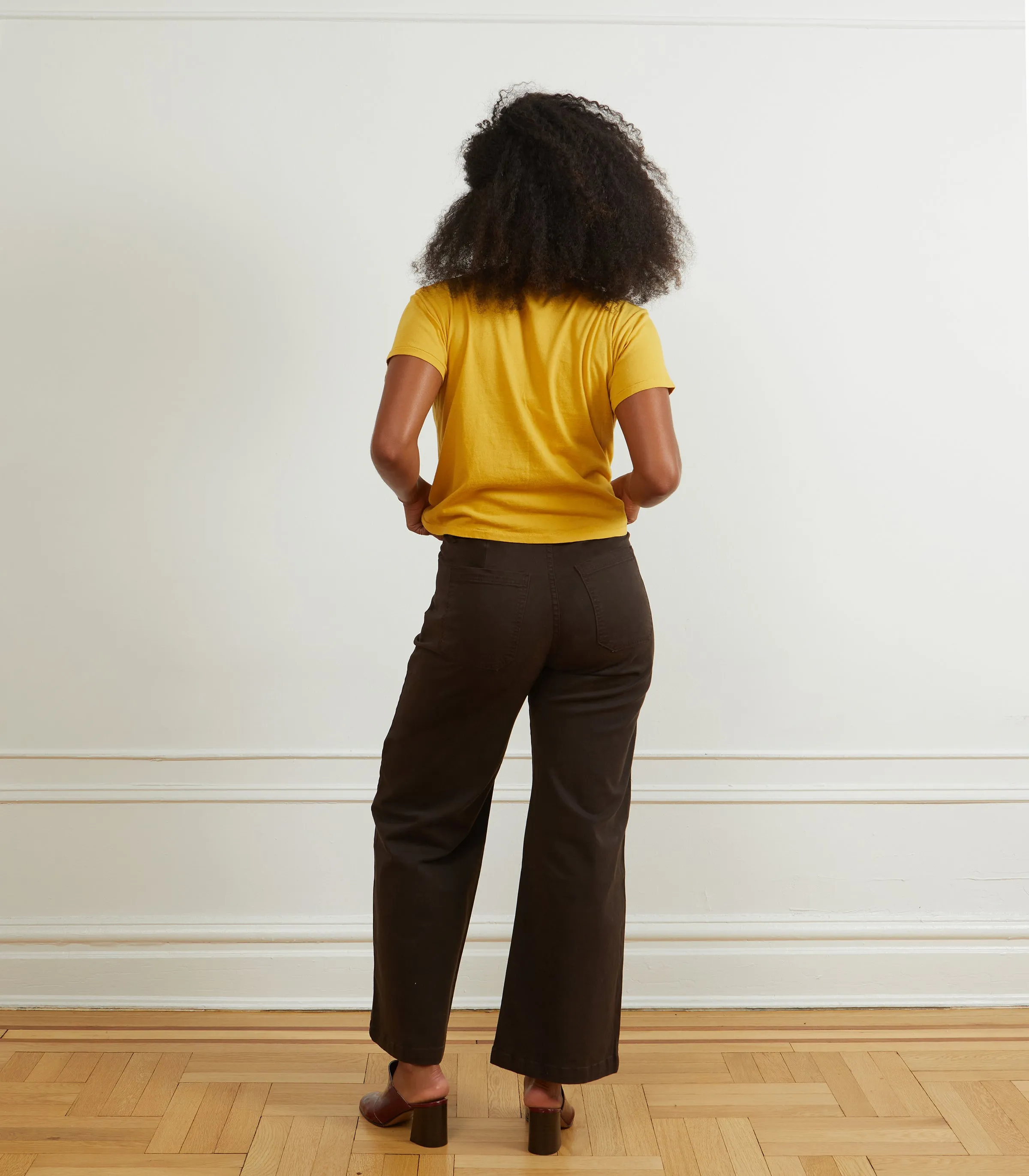 Toni Wide Ankle Pants - Espresso sold by Loup product image thumbnail 2