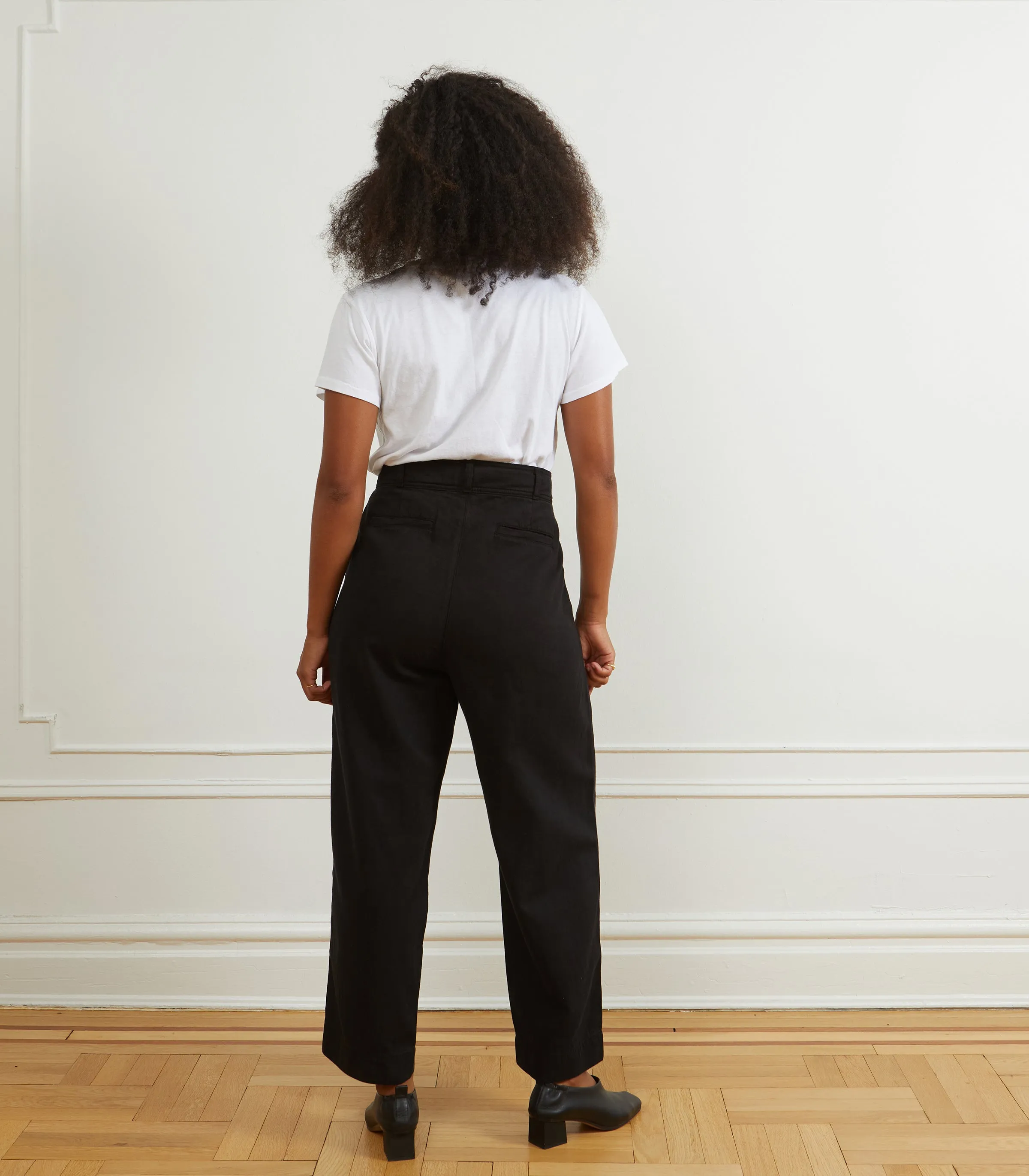 Elaine Pleated Tapered Trousers - Black sold by Loup product image thumbnail 2