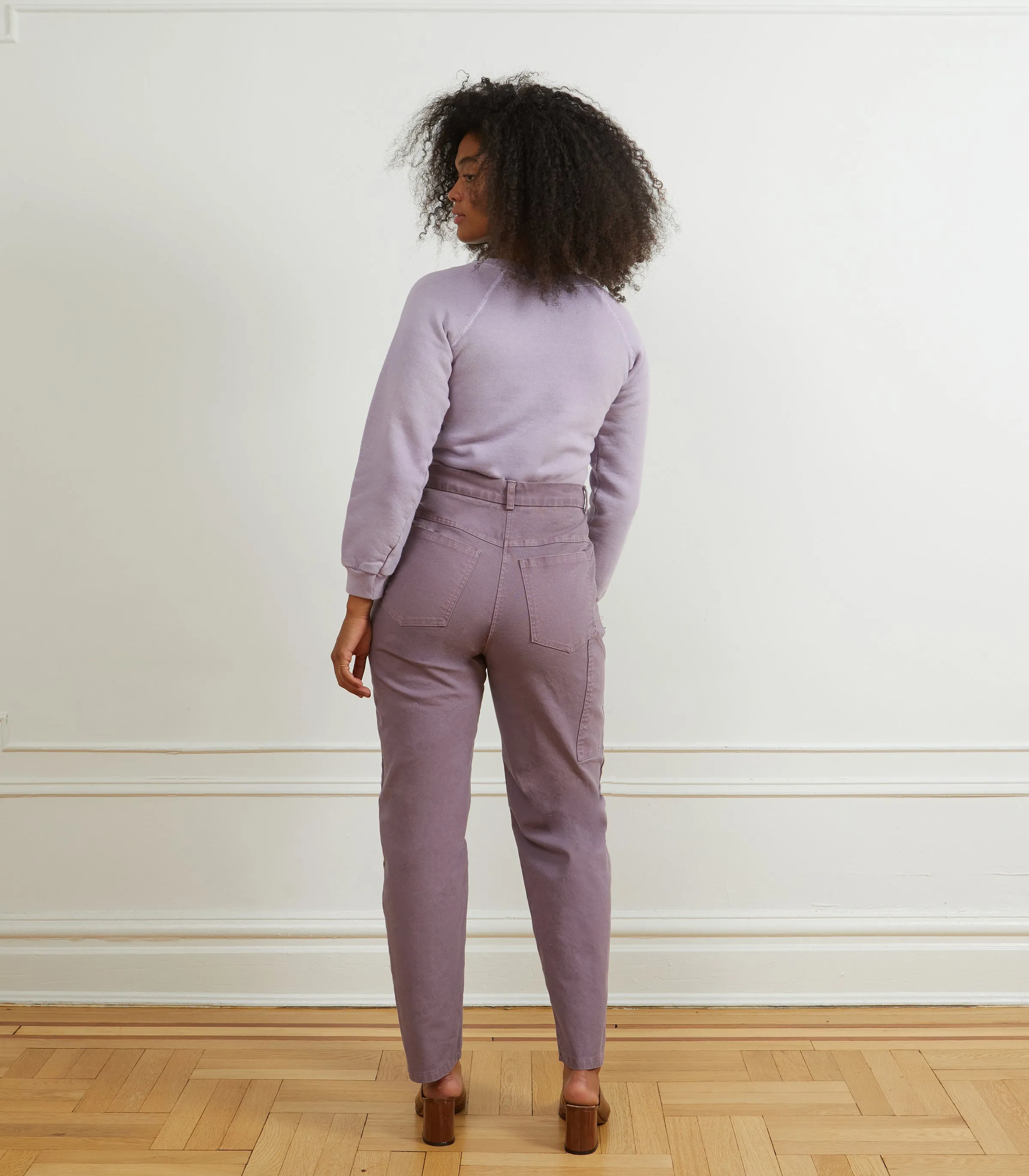 Agnes High Rise Painter Pants - Mauve sold by Loup product image thumbnail 2