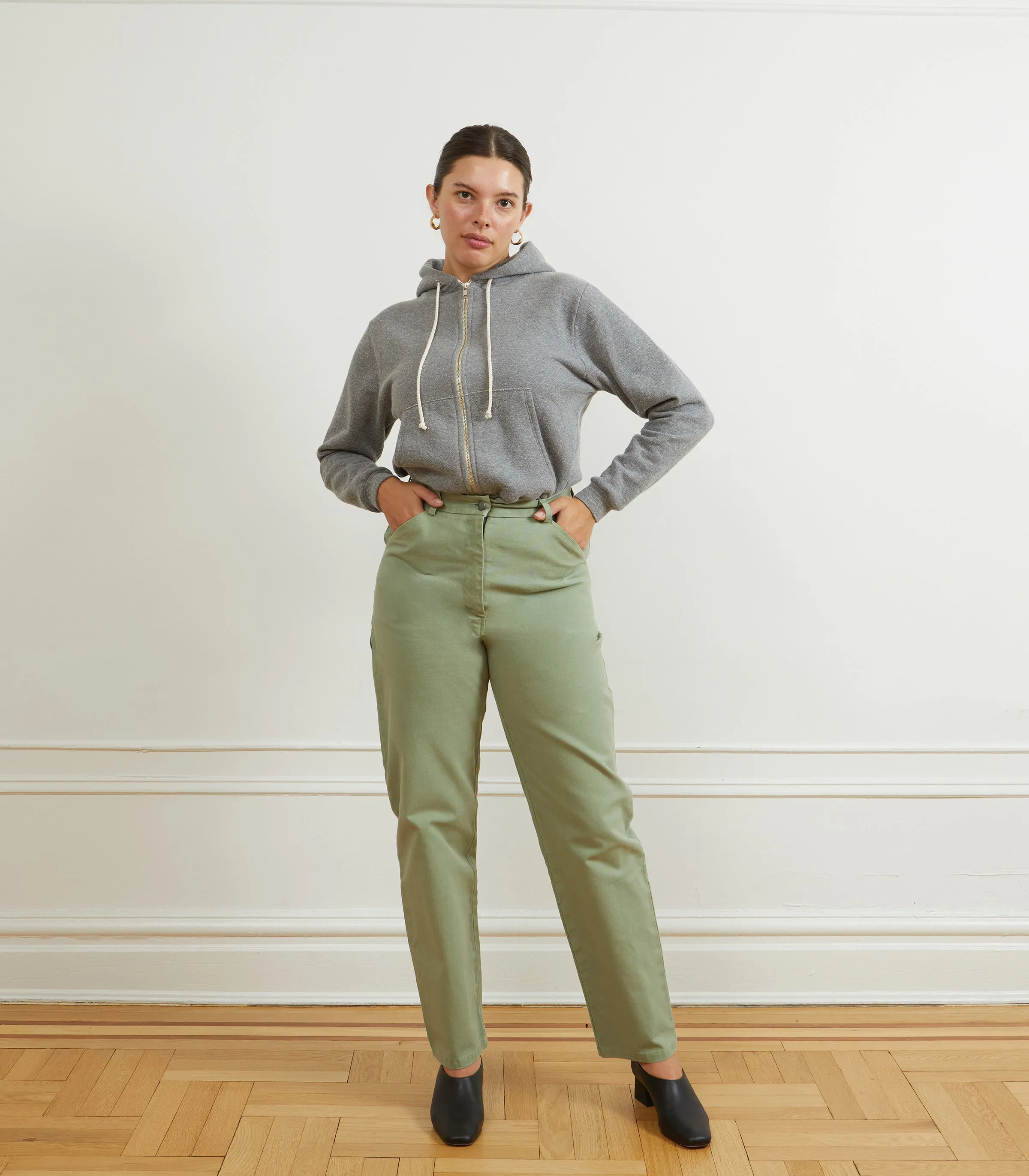Agnes High Rise Painter Pants - Cardamom sold by Loup