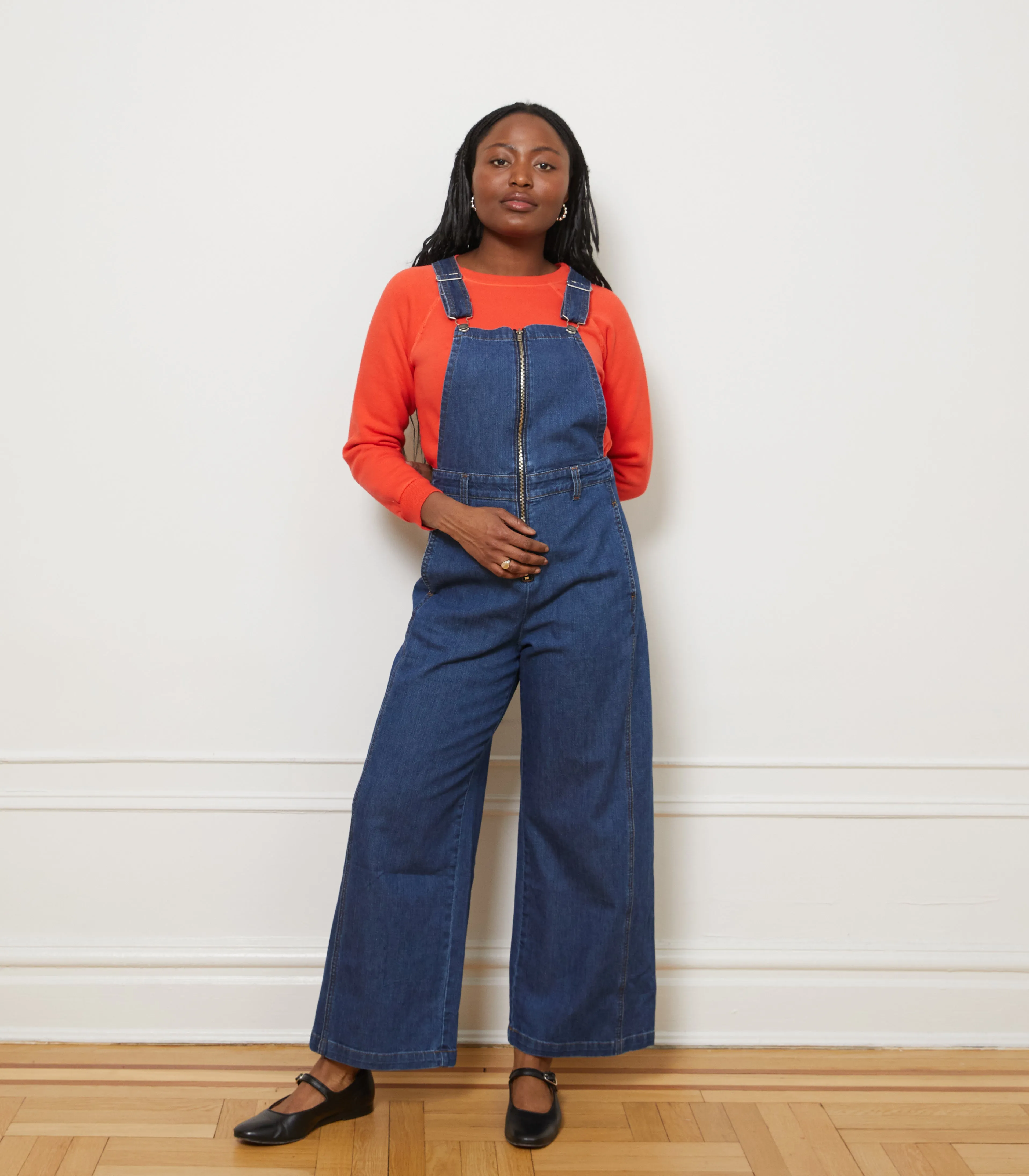 Madelyn Zip Front Overalls - Indigo sold by Loup product image thumbnail 3