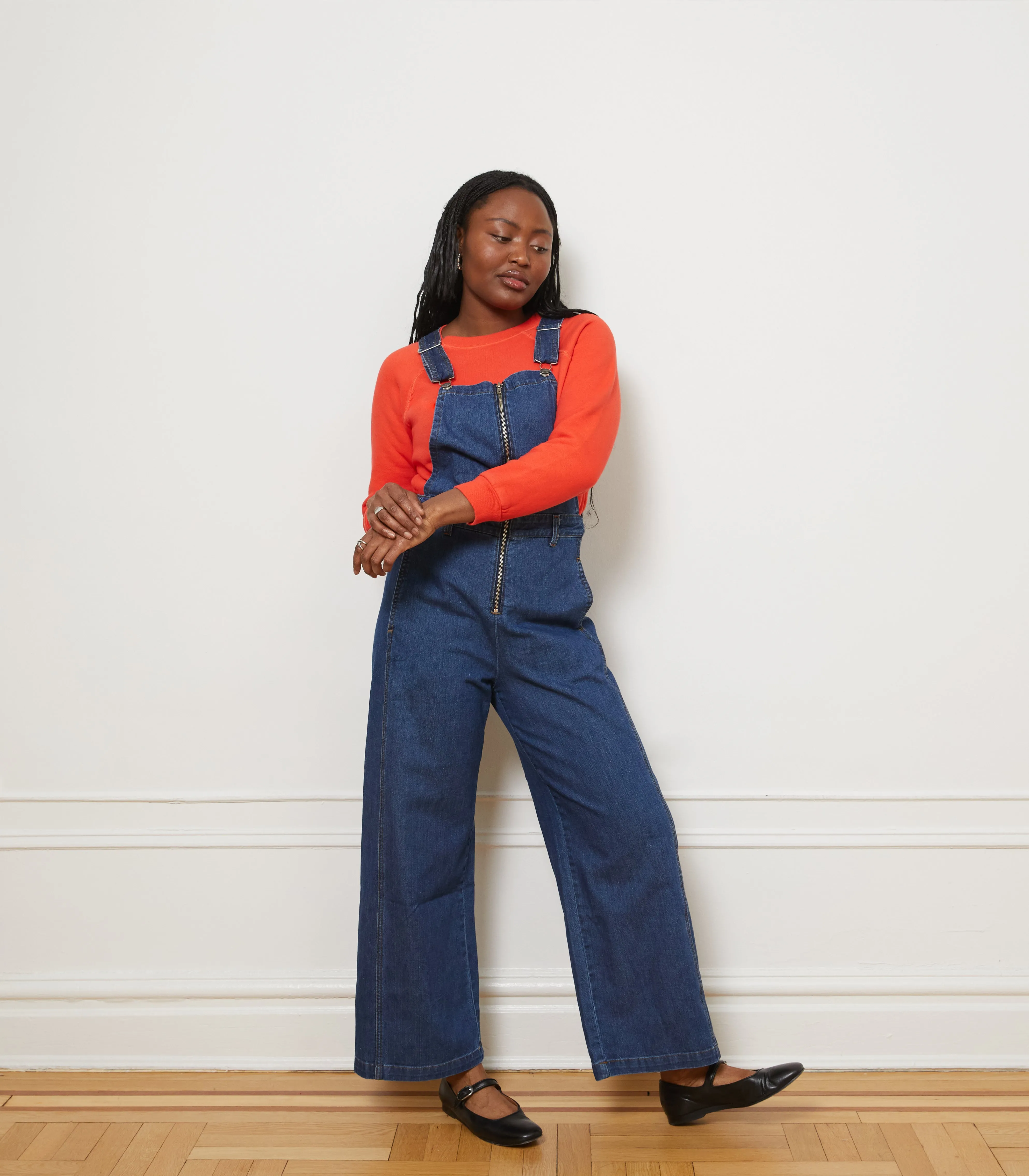 Madelyn Zip Front Overalls - Indigo sold by Loup product image thumbnail 4