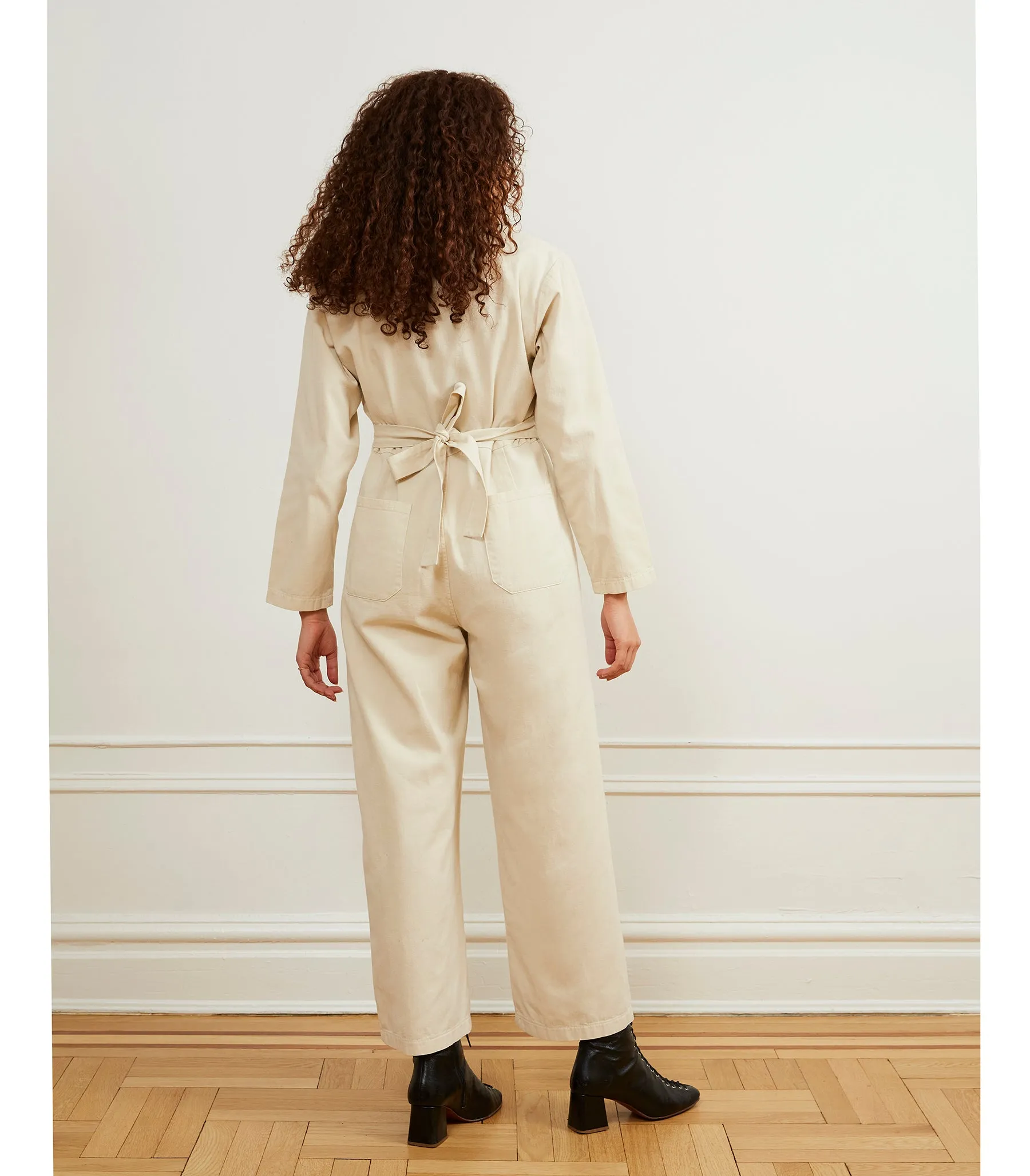 Este Zip Front Jumpsuit - Ivory sold by Loup product image thumbnail 2