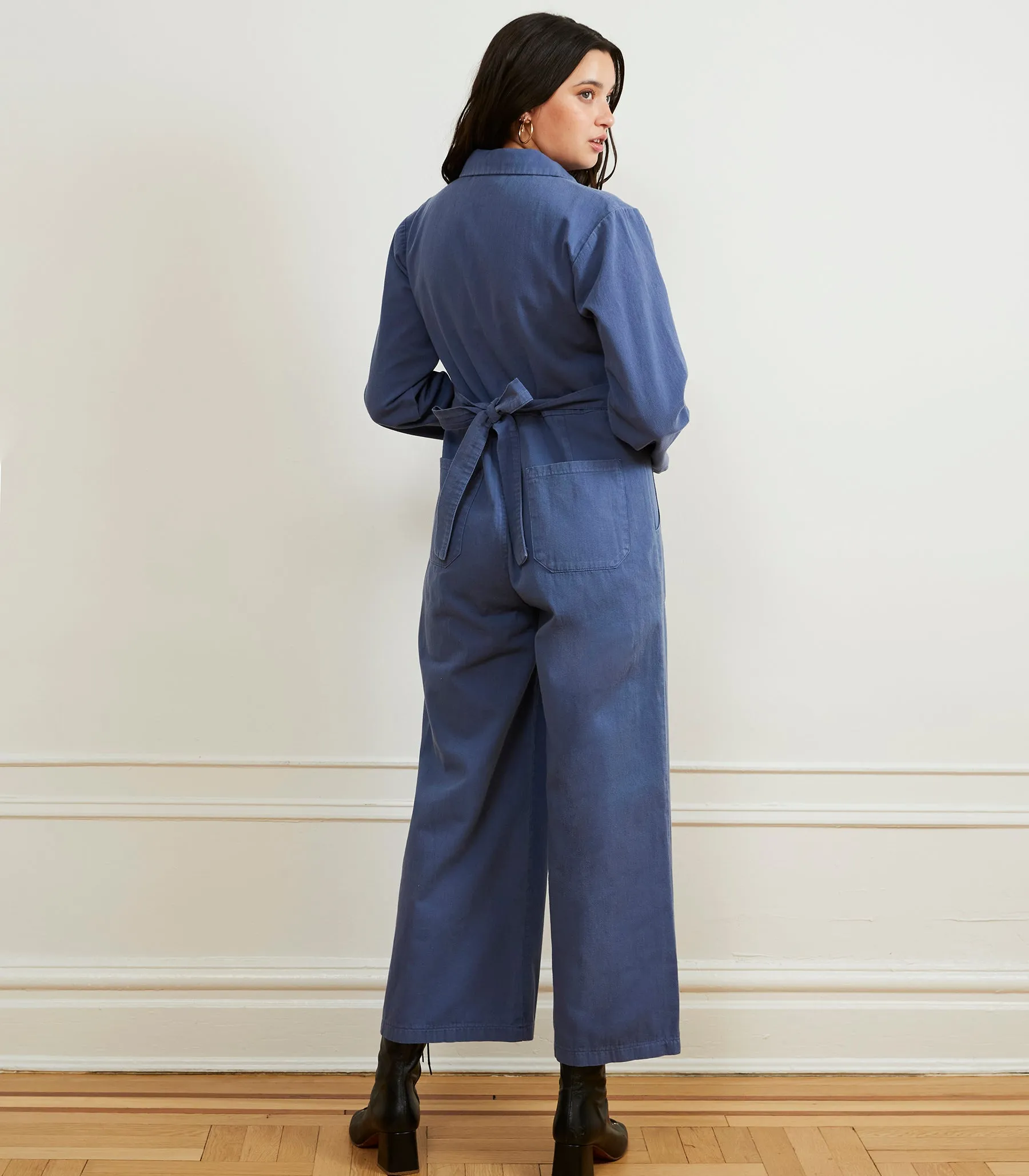 Este Zip Front Jumpsuit - Yale Blue sold by Loup product image thumbnail 2