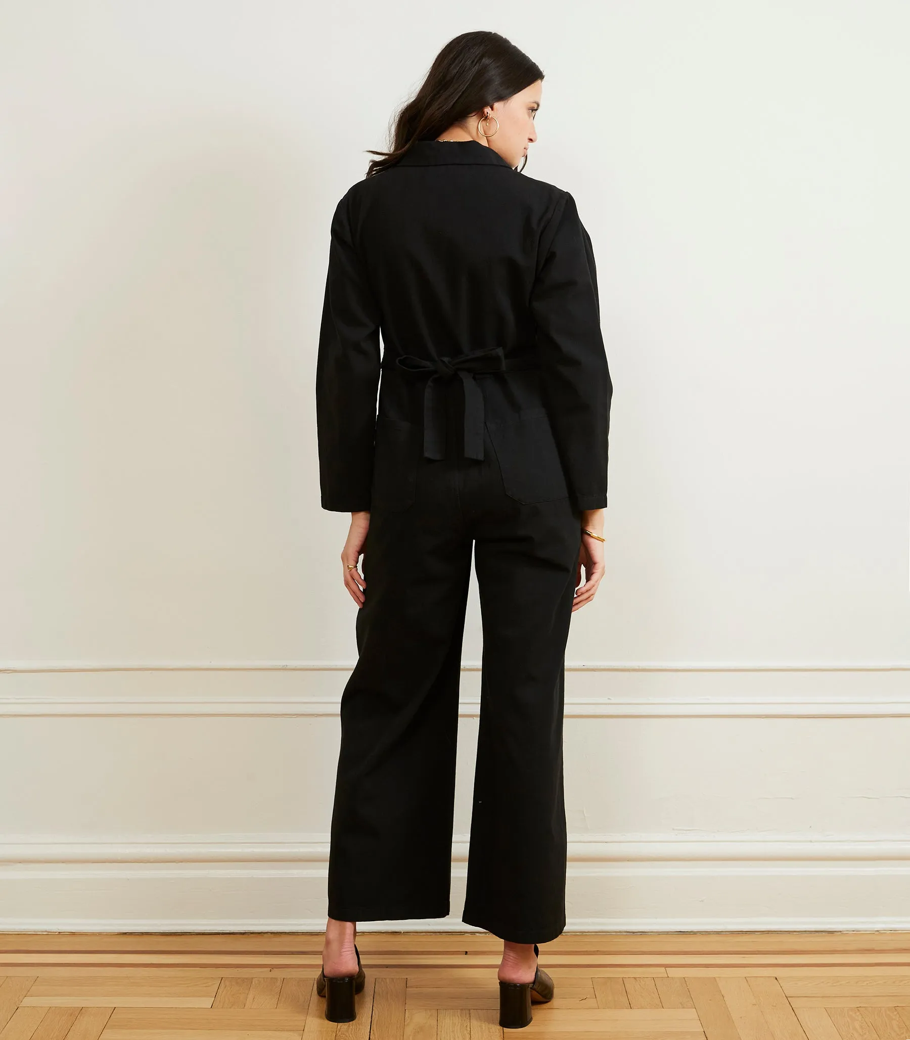 Este Zip Front Jumpsuit - Black sold by Loup product image thumbnail 2