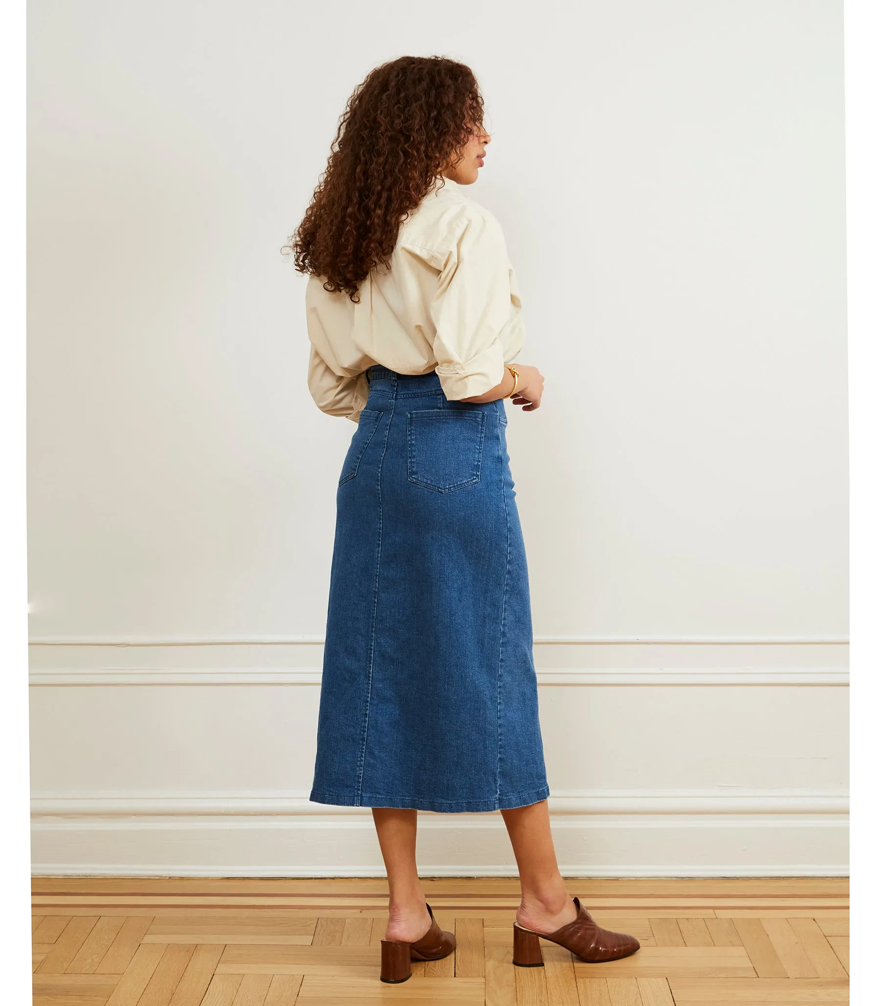 Monica Denim Midi Skirt - Indigo sold by Loup product image thumbnail 2
