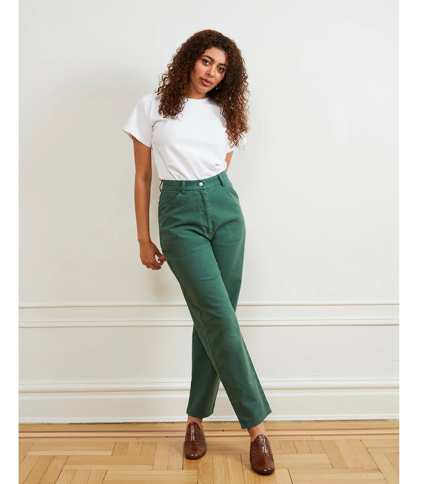 Agnes High Rise Painter Pants - Hunter sold by Loup product image thumbnail 4
