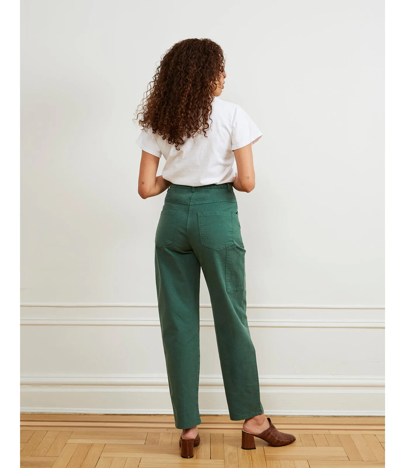 Agnes High Rise Painter Pants - Hunter sold by Loup product image thumbnail 2