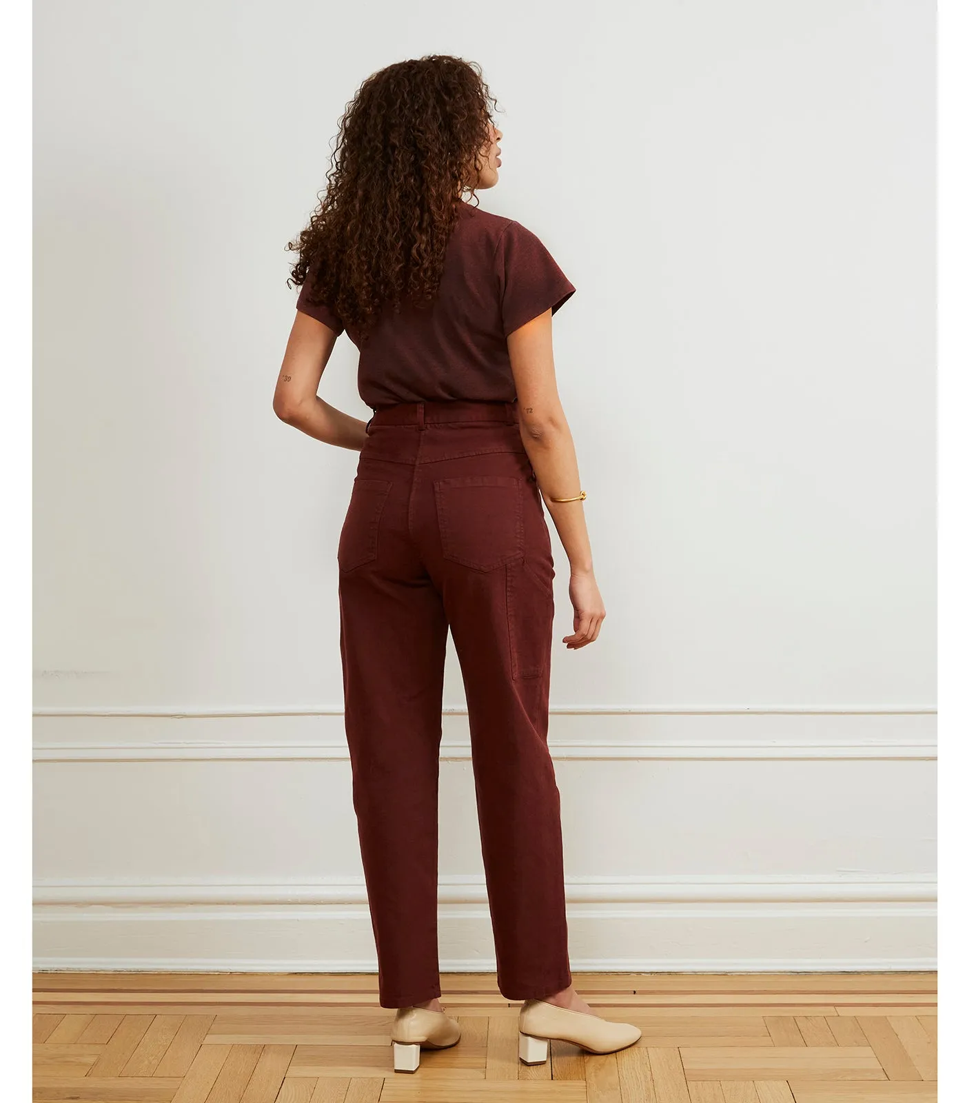 Agnes High Rise Painter Pants - Coffee sold by Loup product image thumbnail 2