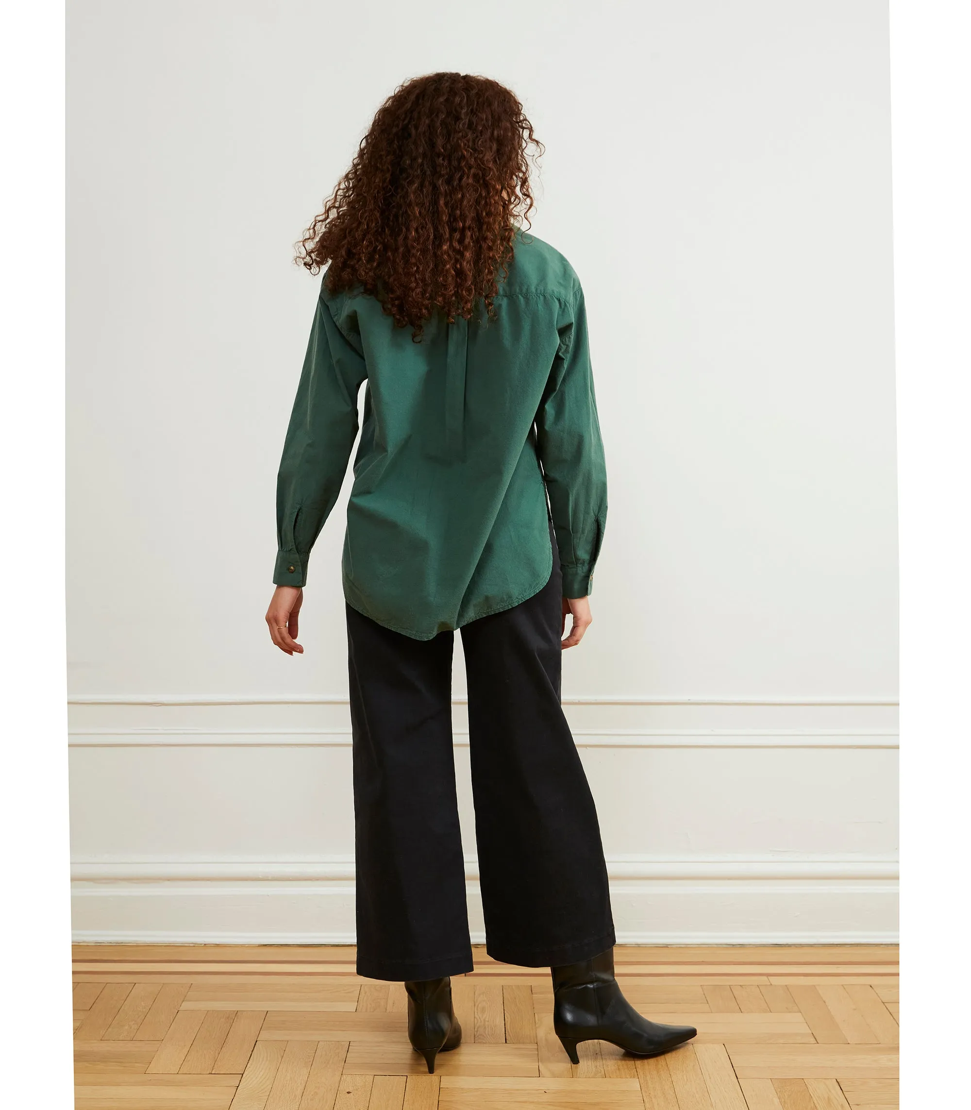 Elise Oversized Button Up Shirt - Hunter sold by Loup product image thumbnail 4