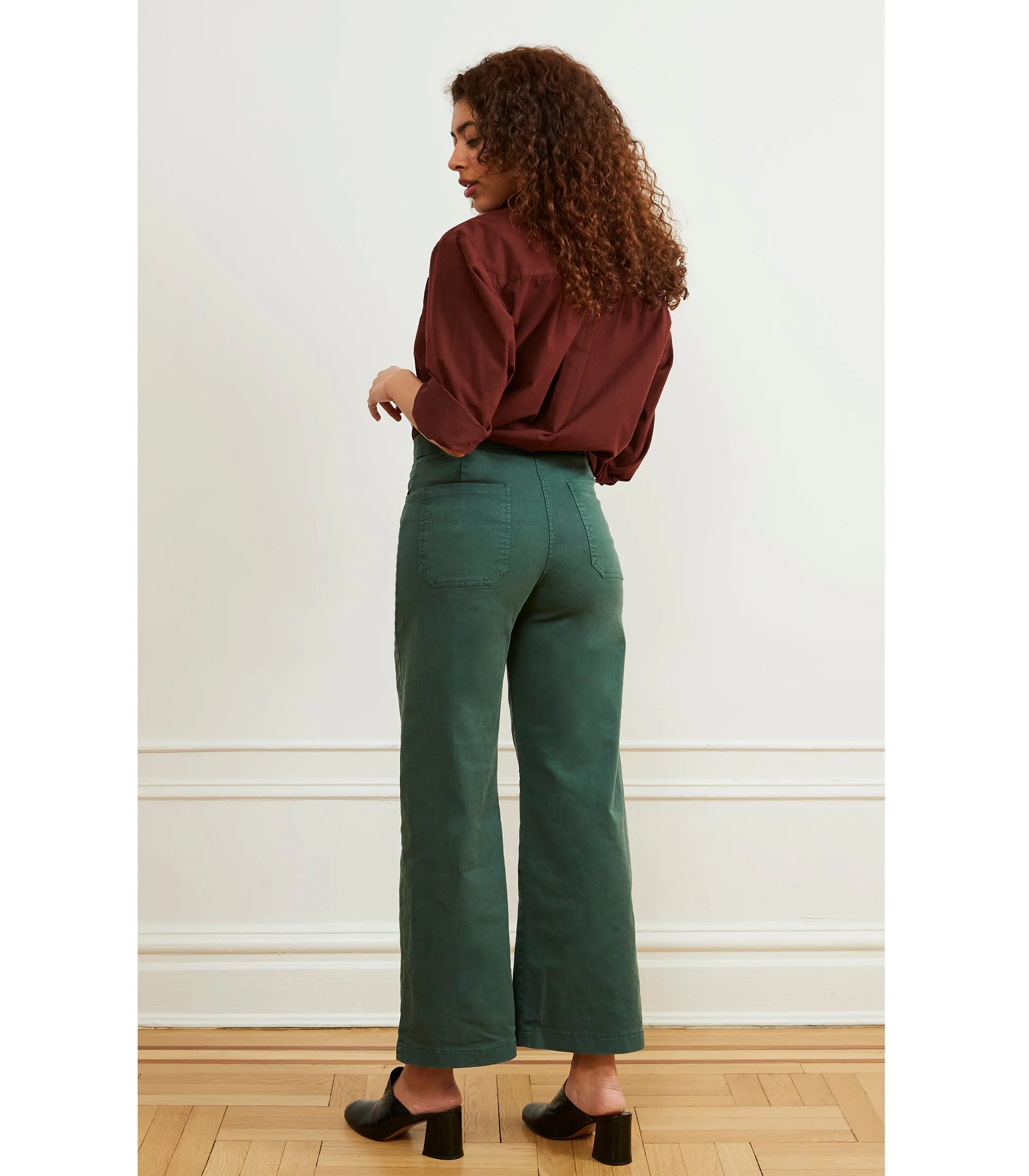 Toni Wide Ankle Pants - Hunter sold by Loup product image thumbnail 2