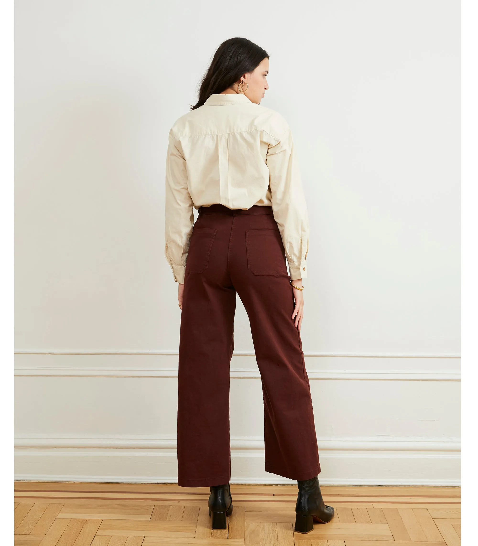 Toni Wide Ankle Pants - Coffee sold by Loup product image thumbnail 2