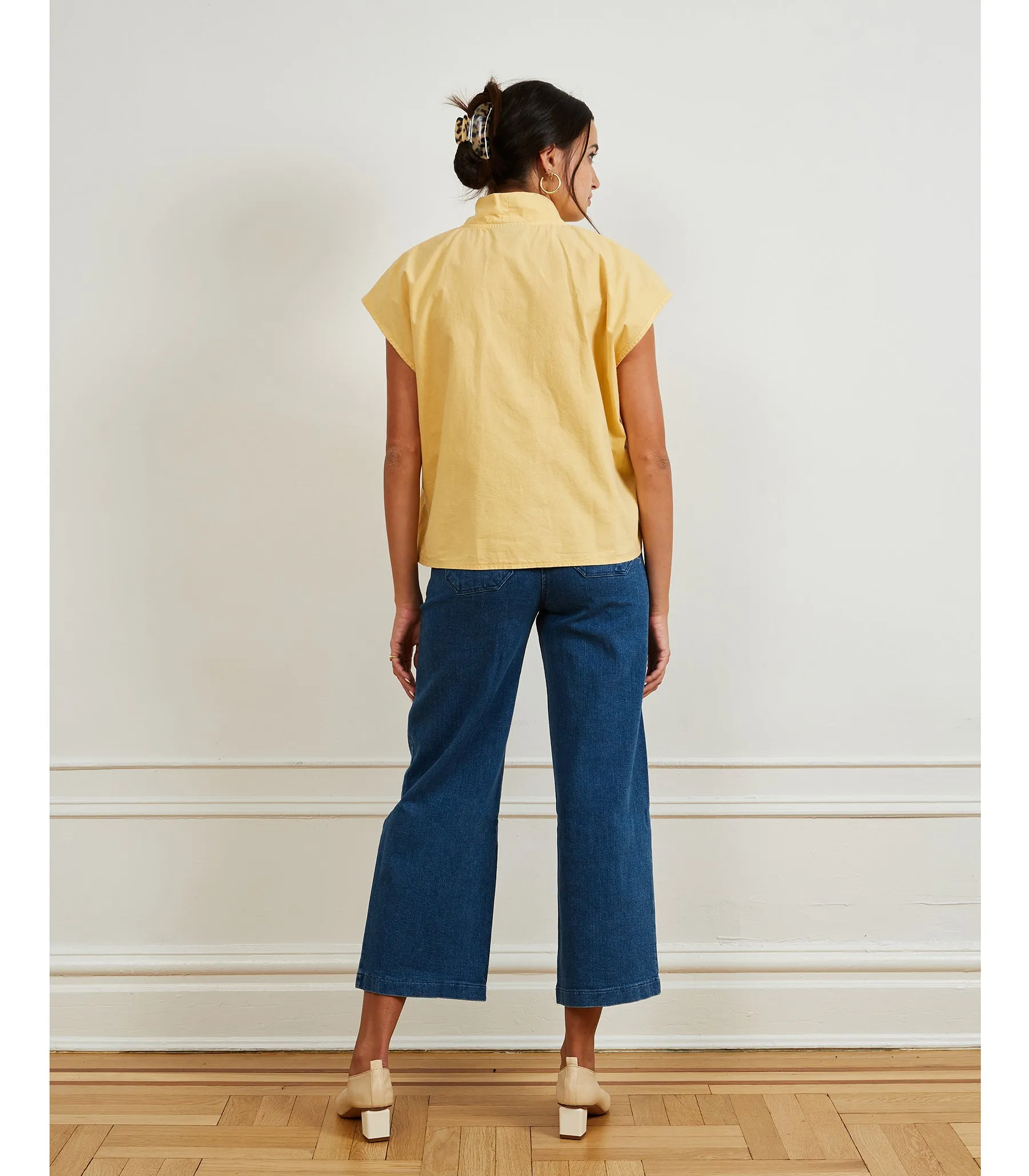 Sienna Shawl Collar Top - Butter sold by Loup product image thumbnail 5